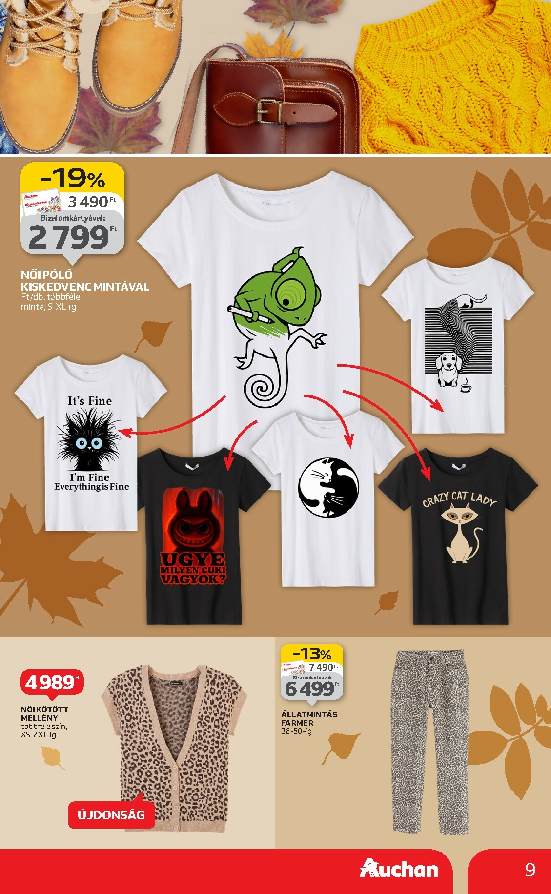 auchan - Auchan - Őszi Textil ajánlataink akciós újság, érvényes 10.02. - 10.29. - page: 9