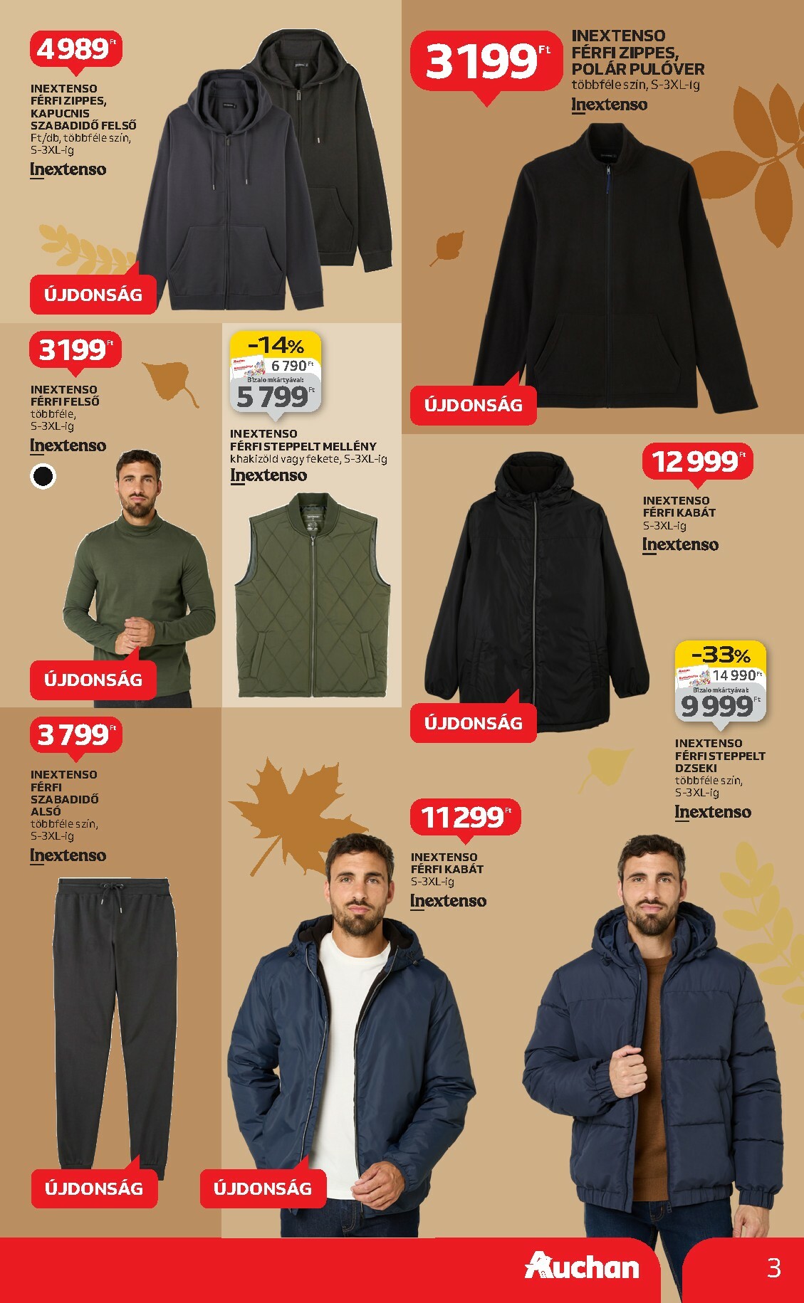 auchan - Auchan - Őszi Textil ajánlataink akciós újság, érvényes 10.02. - 10.29. - page: 3