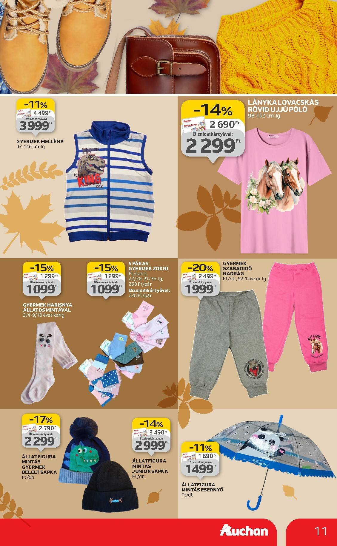 auchan - Auchan - Őszi Textil ajánlataink akciós újság, érvényes 10.02. - 10.29. - page: 11