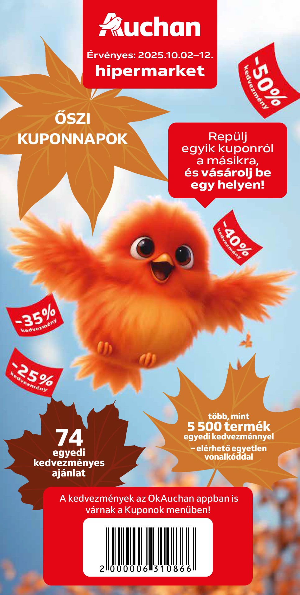 auchan - Auchan - Őszi kuponnapok akciós újság, érvényes 10.02. - 10.12.