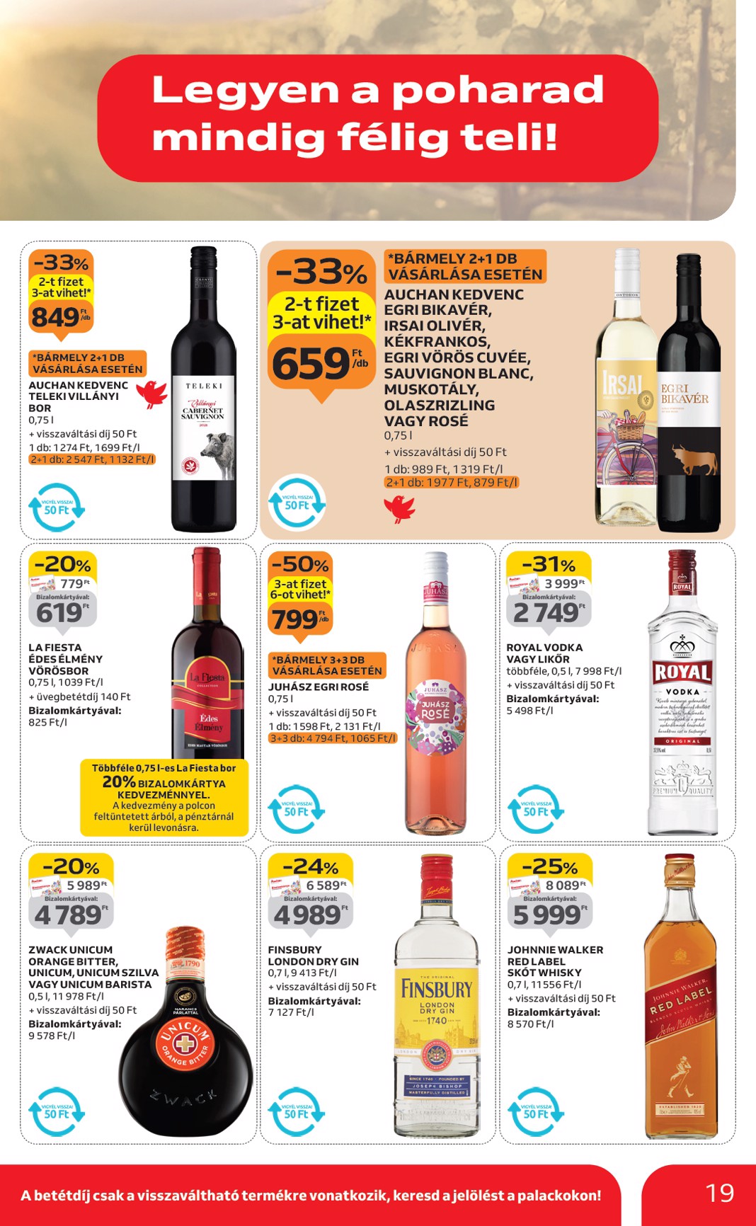 auchan - Auchan szupermarket akciós újság, érvényes 10.02. - 10.08. - page: 19