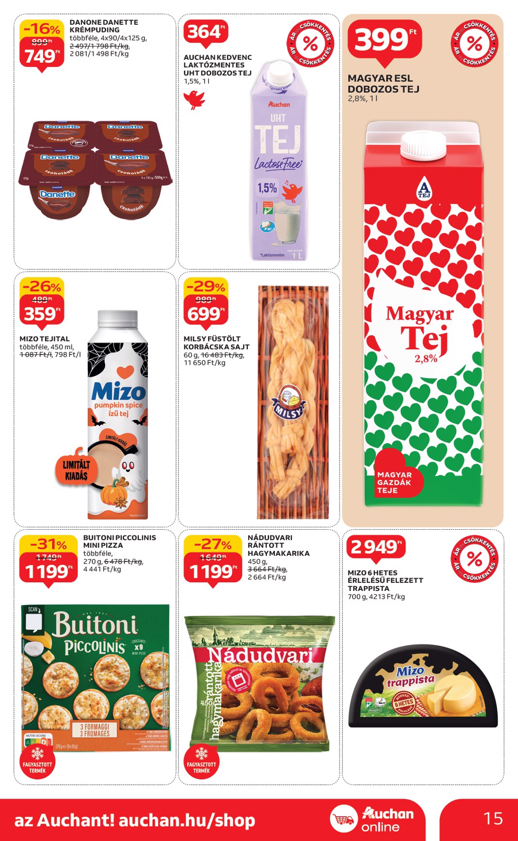 auchan - Auchan szupermarket akciós újság, érvényes 10.02. - 10.08. - page: 15