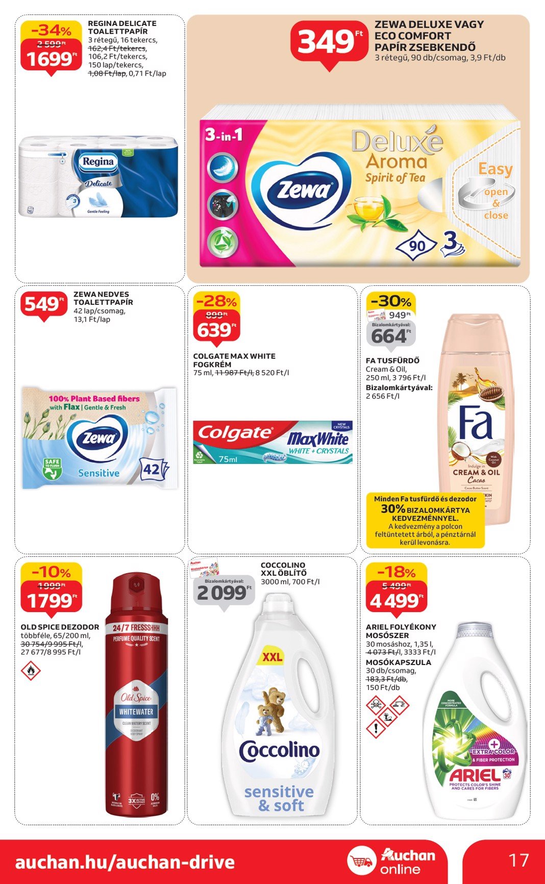 auchan - Auchan szupermarket akciós újság, érvényes 10.02. - 10.08. - page: 17