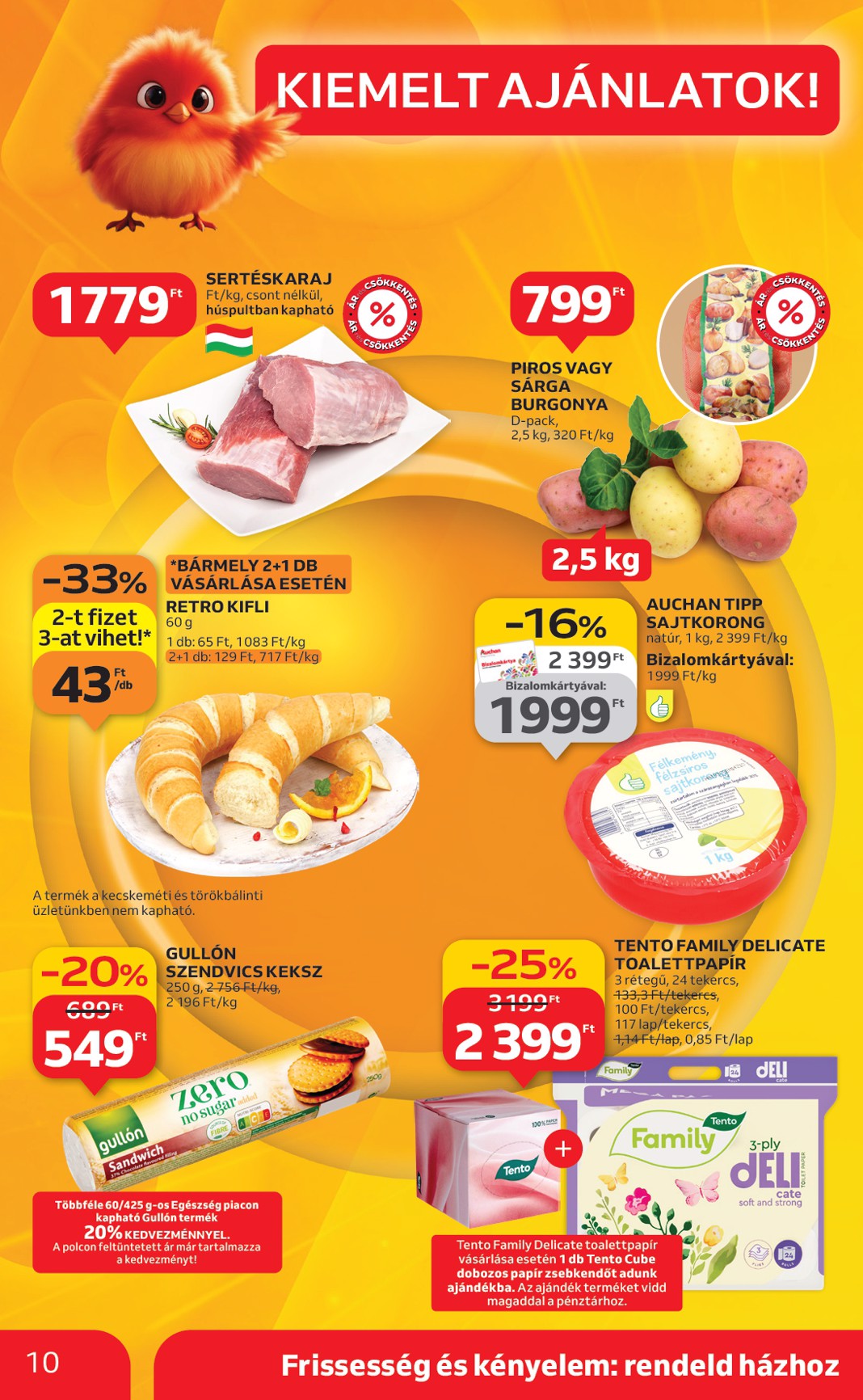 auchan - Auchan szupermarket akciós újság, érvényes 10.02. - 10.08. - page: 10