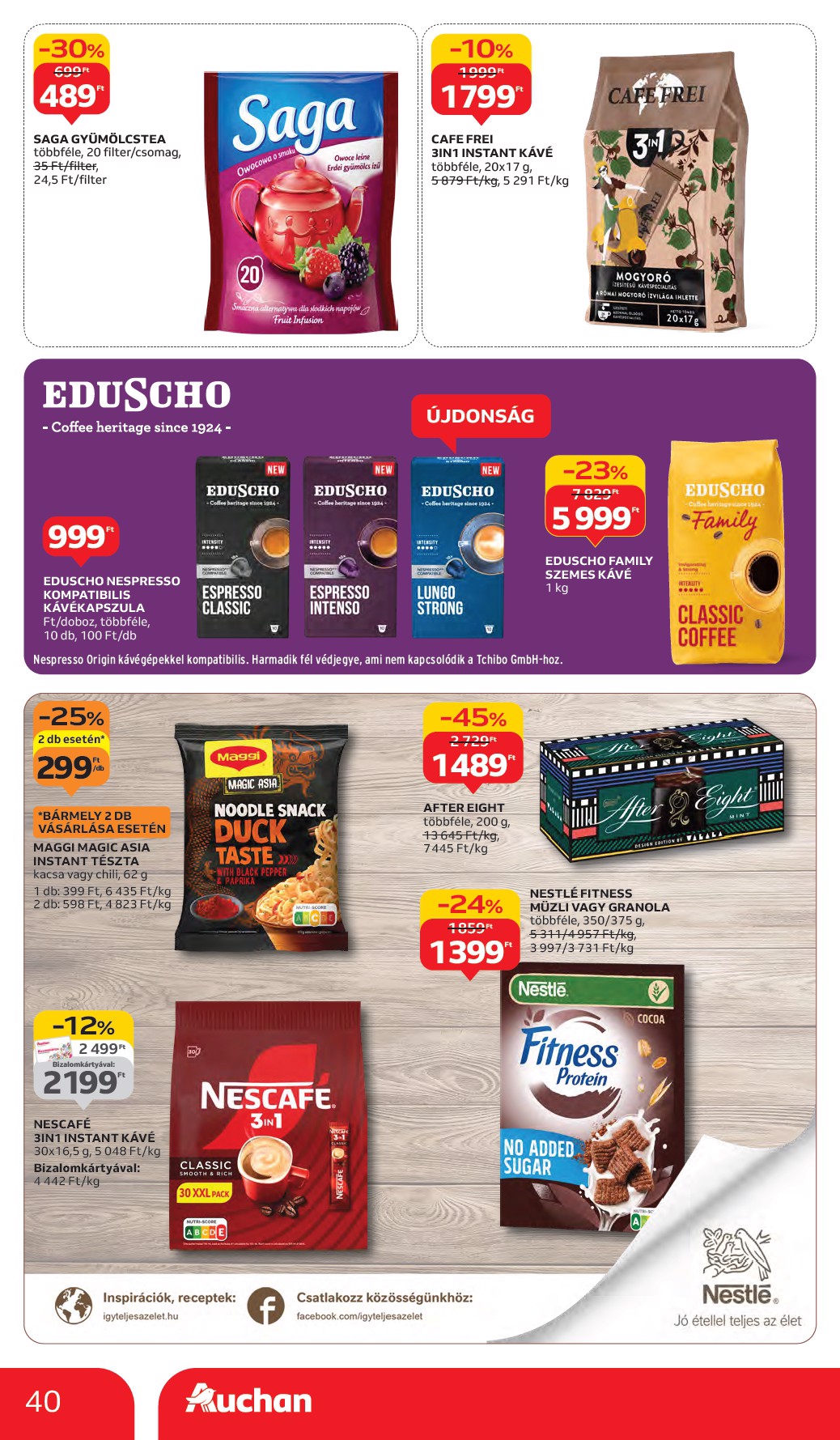 auchan - Auchan Hipermarket akciós újság, érvényes 10.02. - 10.08. - page: 40