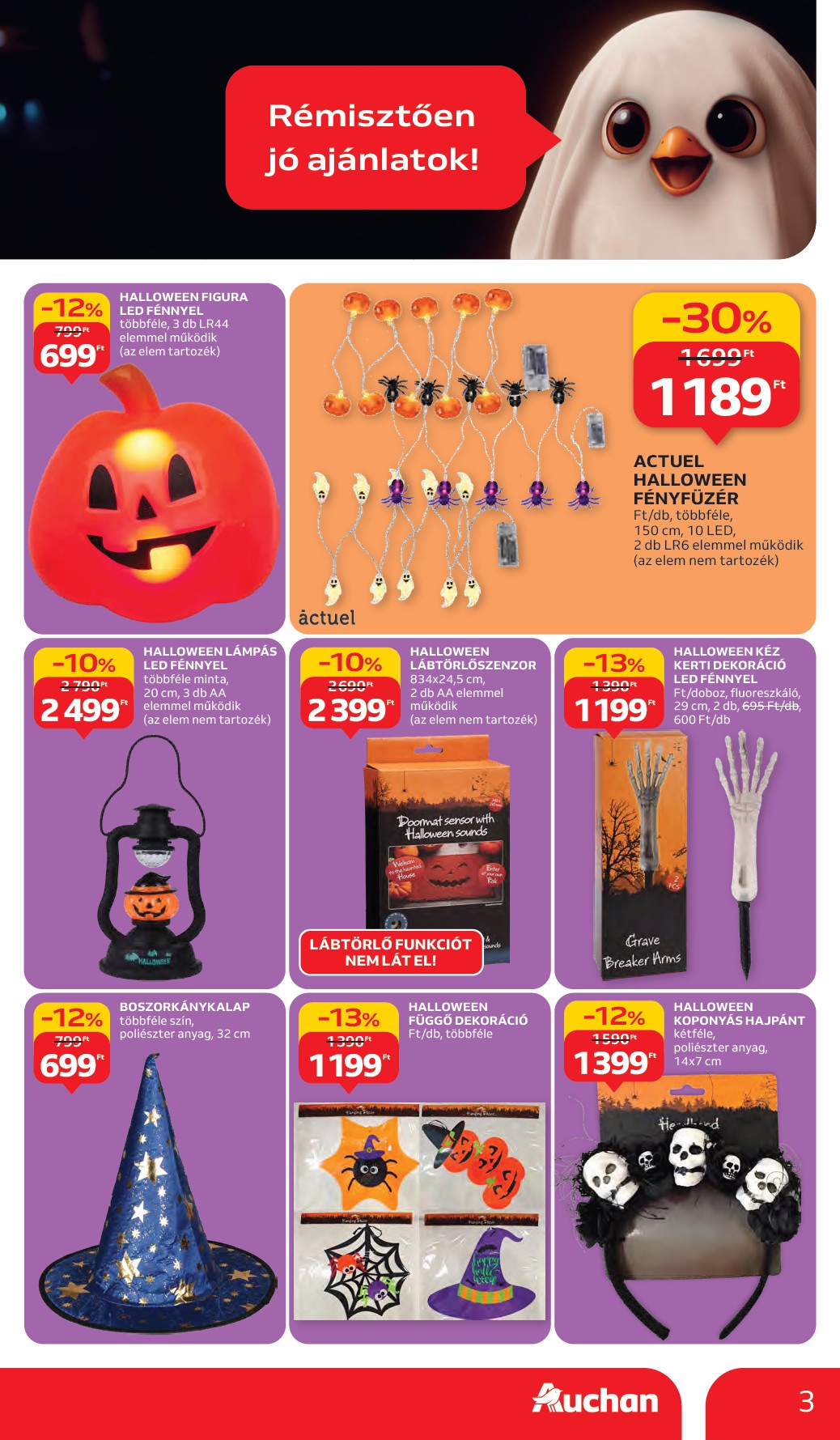 auchan - Auchan Hipermarket akciós újság, érvényes 10.02. - 10.08. - page: 3