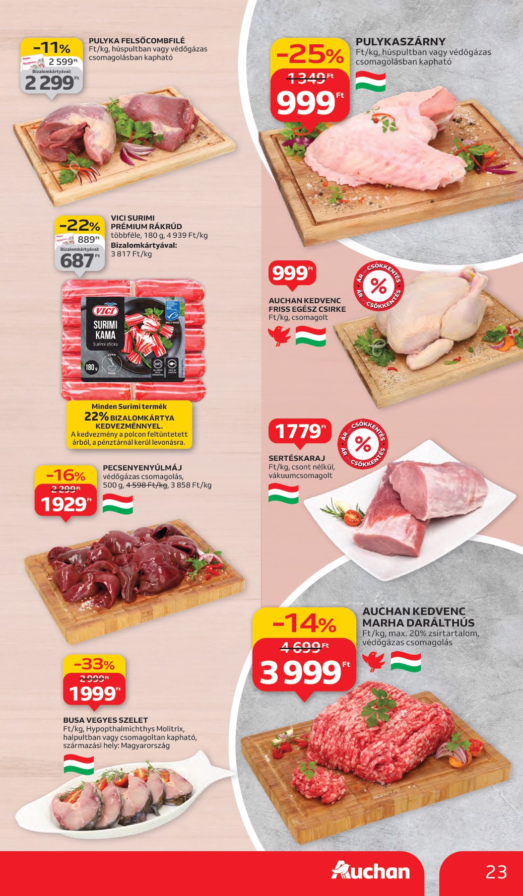 auchan - Auchan Hipermarket akciós újság, érvényes 10.02. - 10.08. - page: 23
