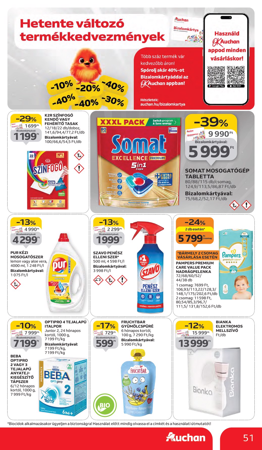 auchan - Auchan Hipermarket akciós újság, érvényes 10.02. - 10.08. - page: 51