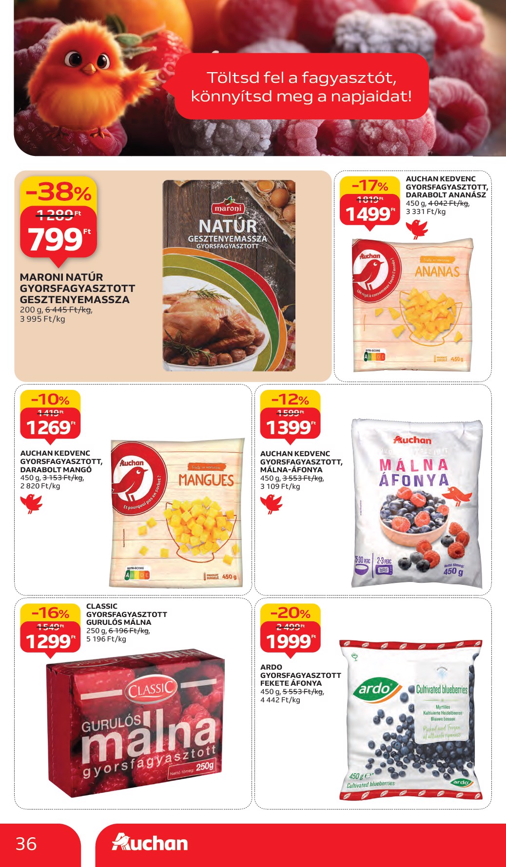 auchan - Auchan Hipermarket akciós újság, érvényes 10.02. - 10.08. - page: 36