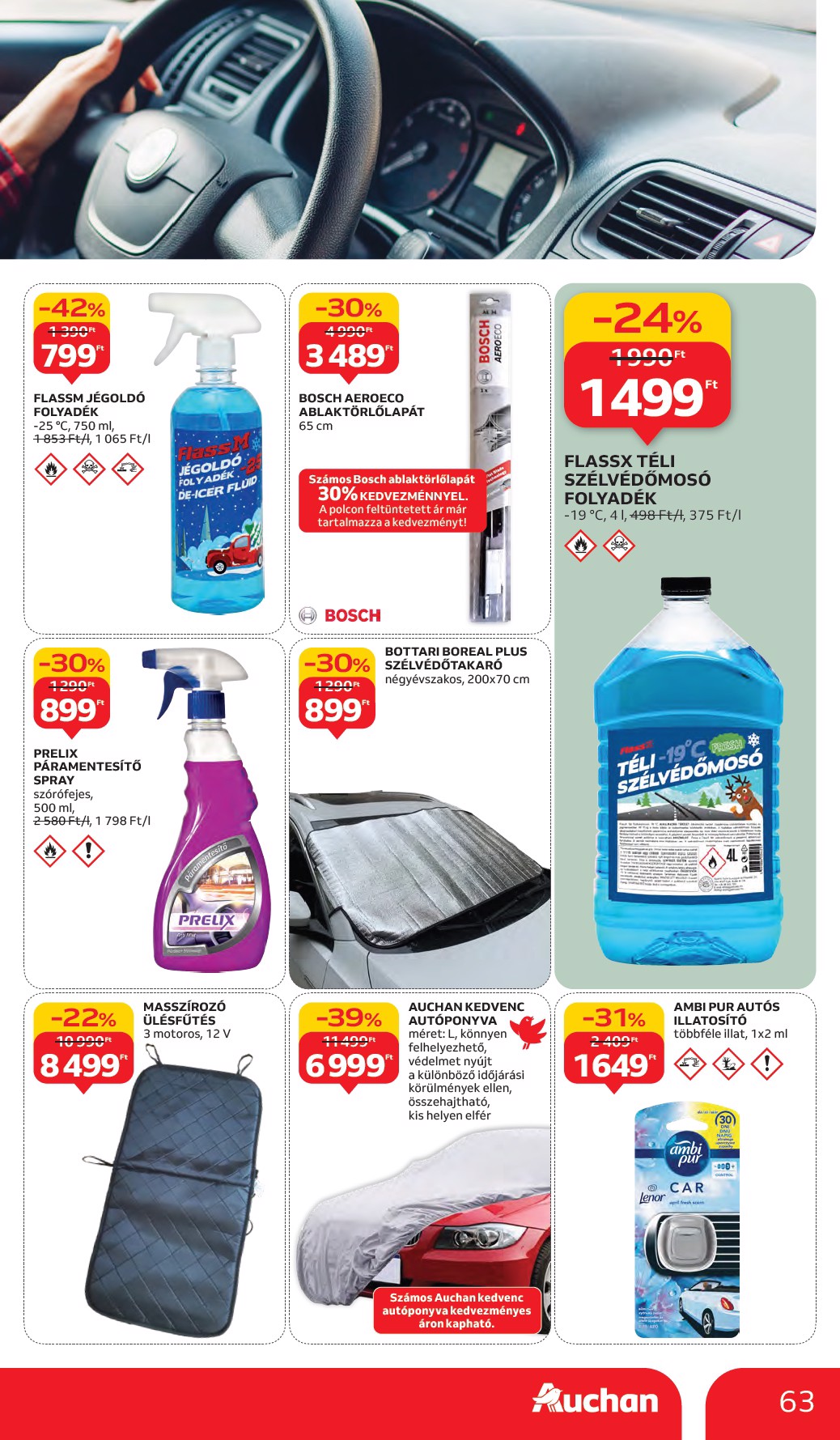 auchan - Auchan Hipermarket akciós újság, érvényes 10.02. - 10.08. - page: 63