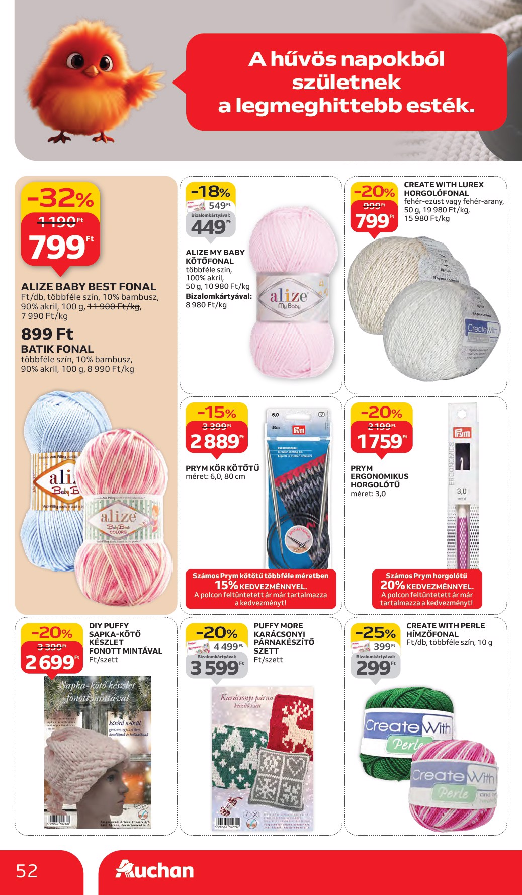 auchan - Auchan Hipermarket akciós újság, érvényes 10.02. - 10.08. - page: 52