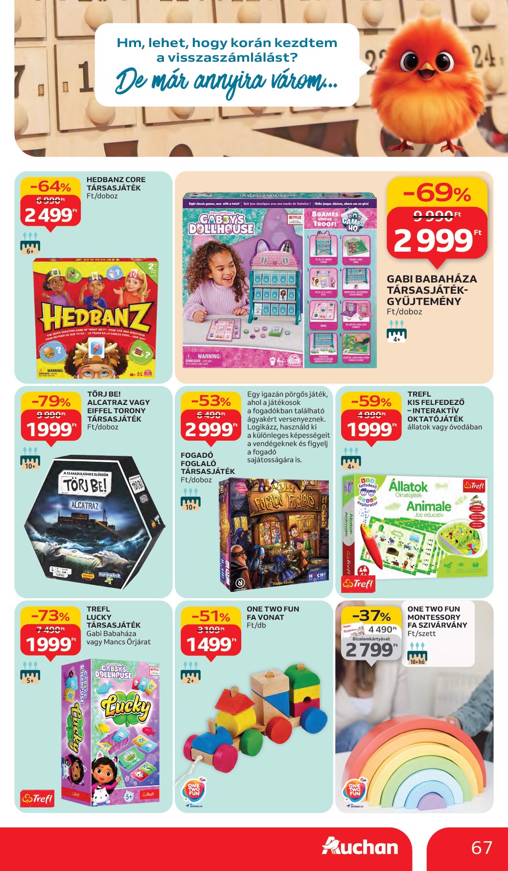 auchan - Auchan Hipermarket akciós újság, érvényes 10.02. - 10.08. - page: 67