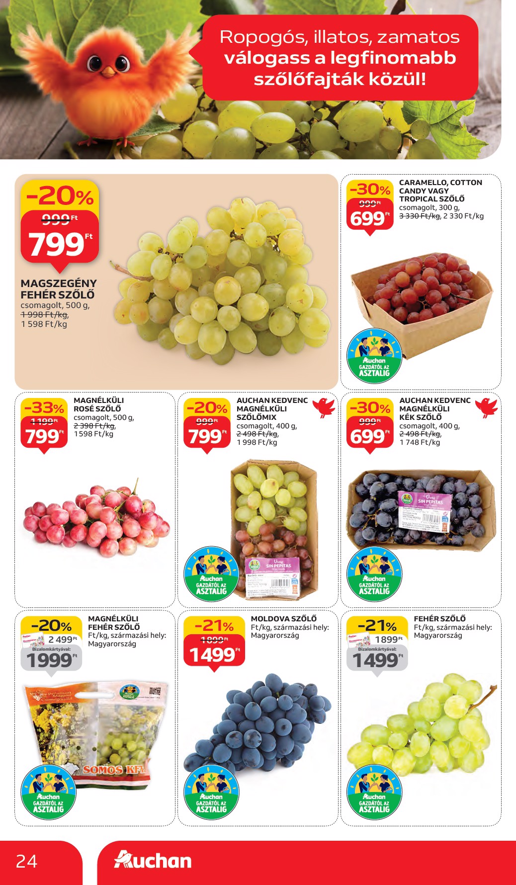 auchan - Auchan Hipermarket akciós újság, érvényes 10.02. - 10.08. - page: 24