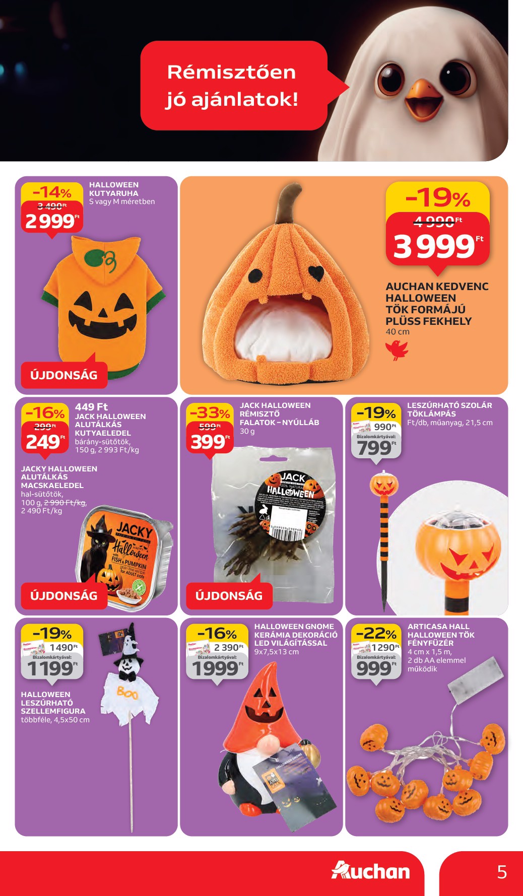 auchan - Auchan Hipermarket akciós újság, érvényes 10.02. - 10.08. - page: 5