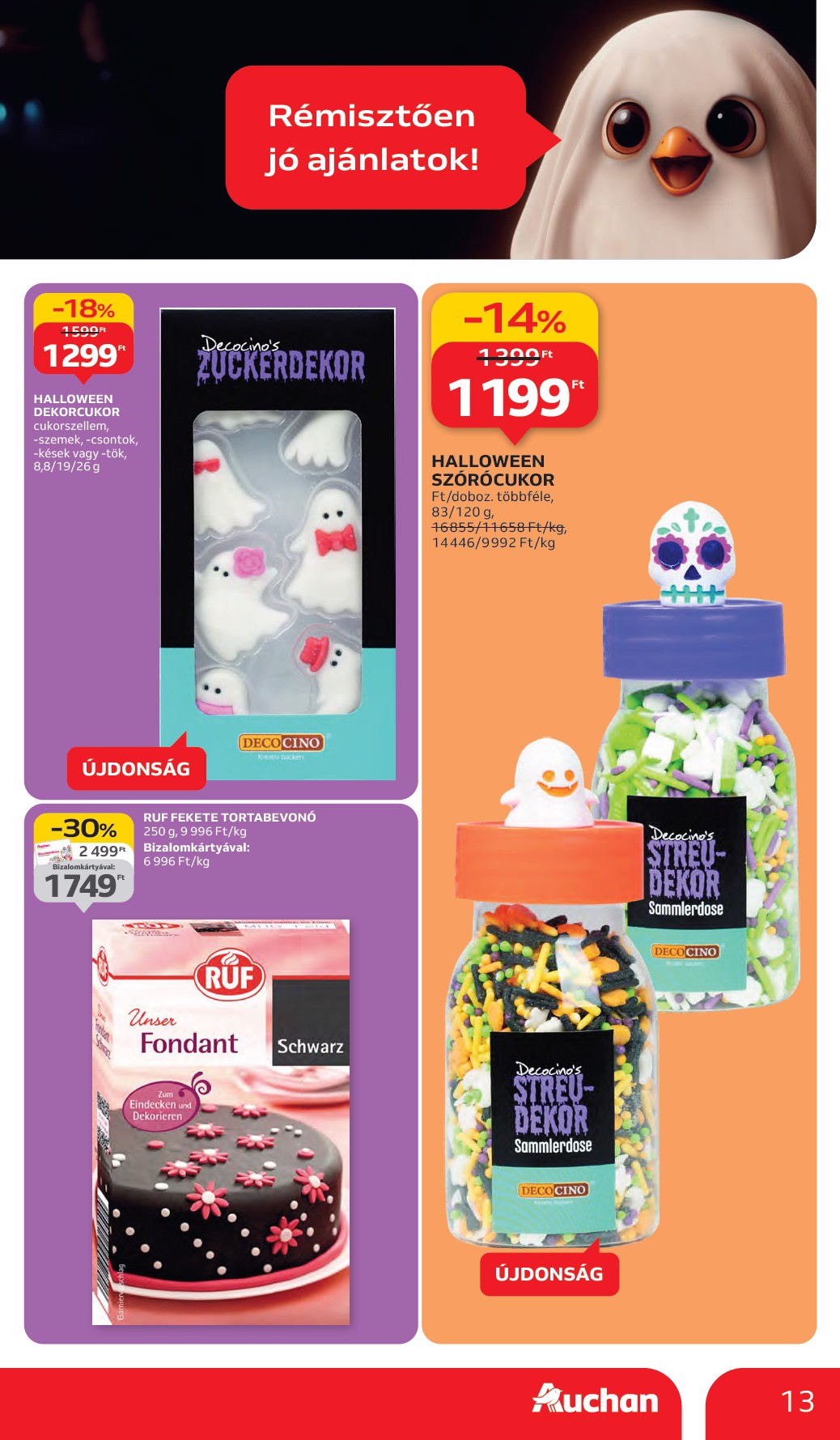 auchan - Auchan Hipermarket akciós újság, érvényes 10.02. - 10.08. - page: 13