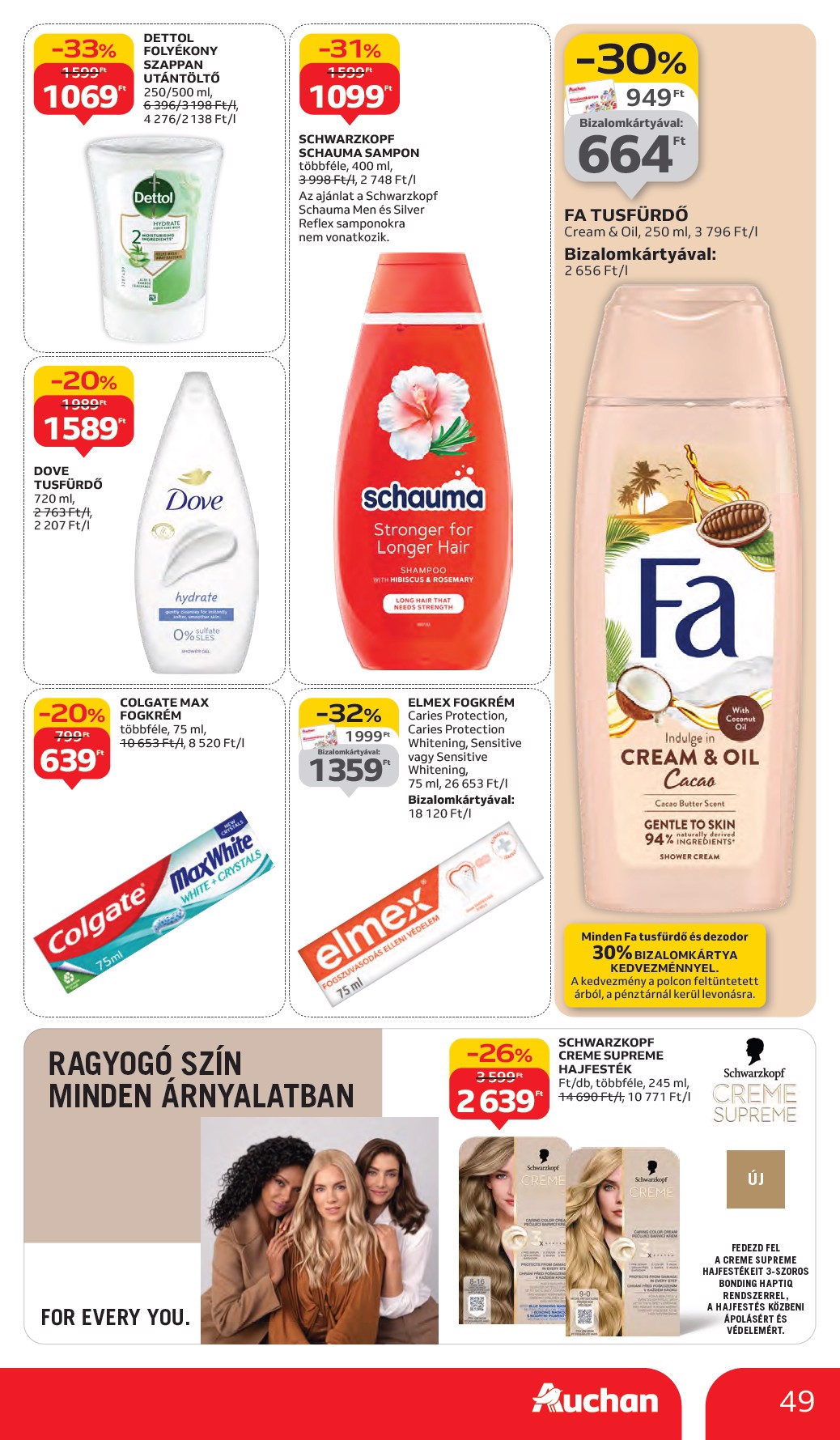 auchan - Auchan Hipermarket akciós újság, érvényes 10.02. - 10.08. - page: 49