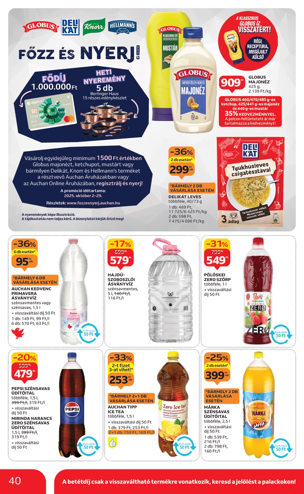 auchan - Auchan Hipermarket akciós újság, érvényes 10.09. - 10.15. - page: 40