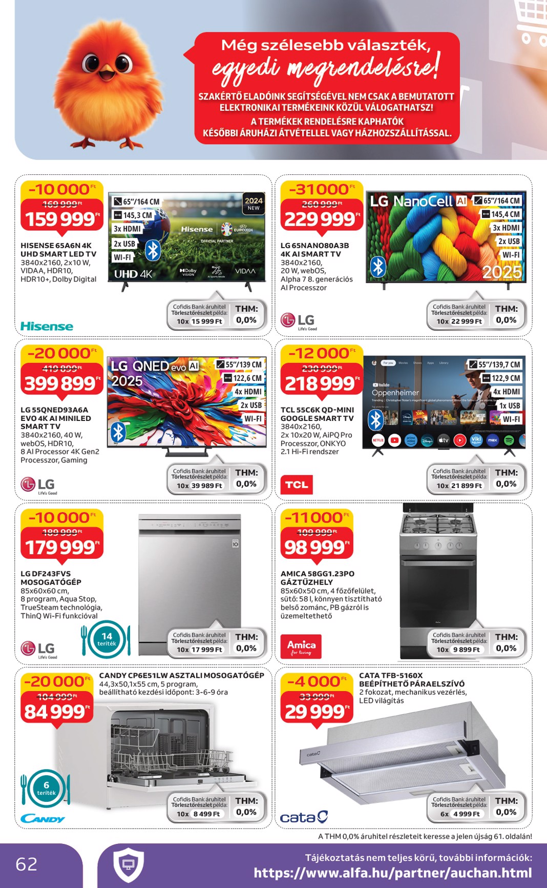 auchan - Auchan Hipermarket akciós újság, érvényes 10.09. - 10.15. - page: 62
