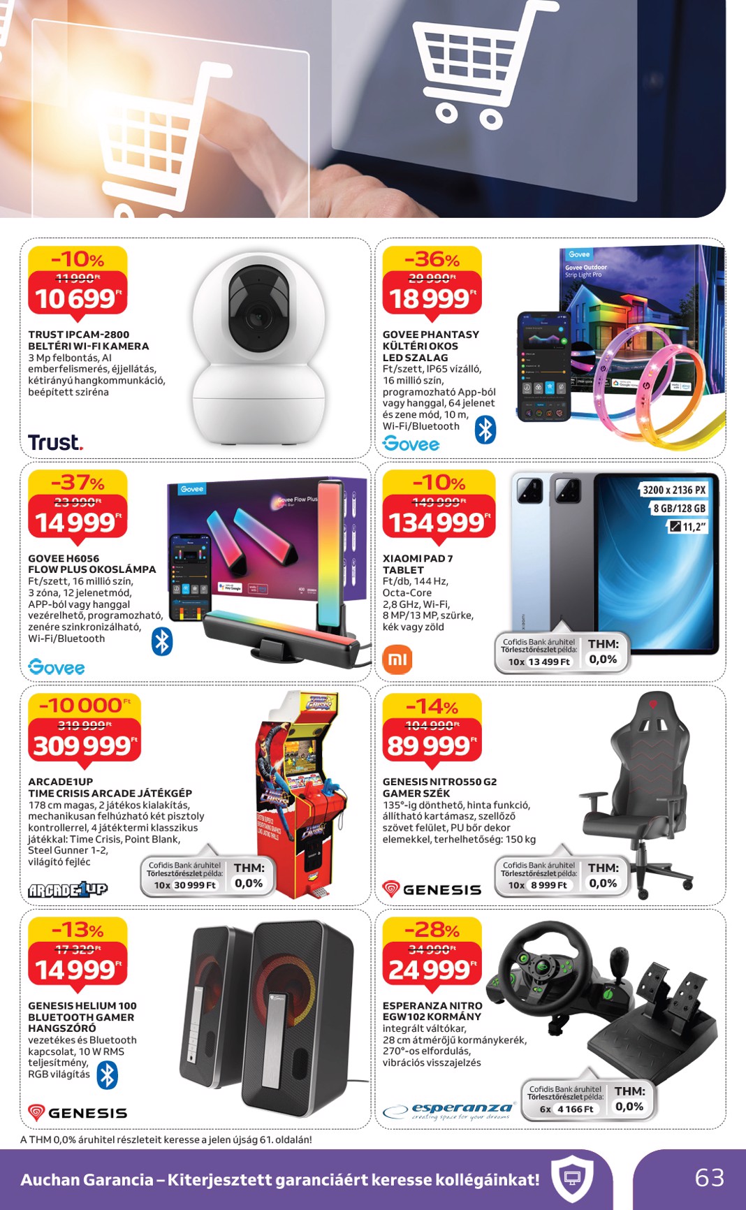 auchan - Auchan Hipermarket akciós újság, érvényes 10.09. - 10.15. - page: 63