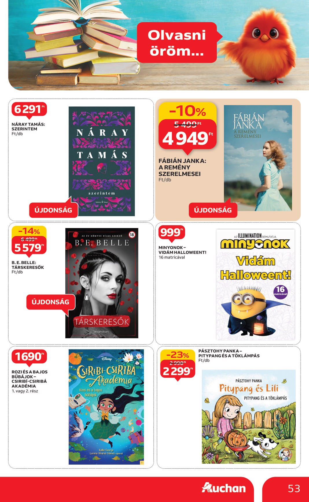 auchan - Auchan Hipermarket akciós újság, érvényes 10.09. - 10.15. - page: 53