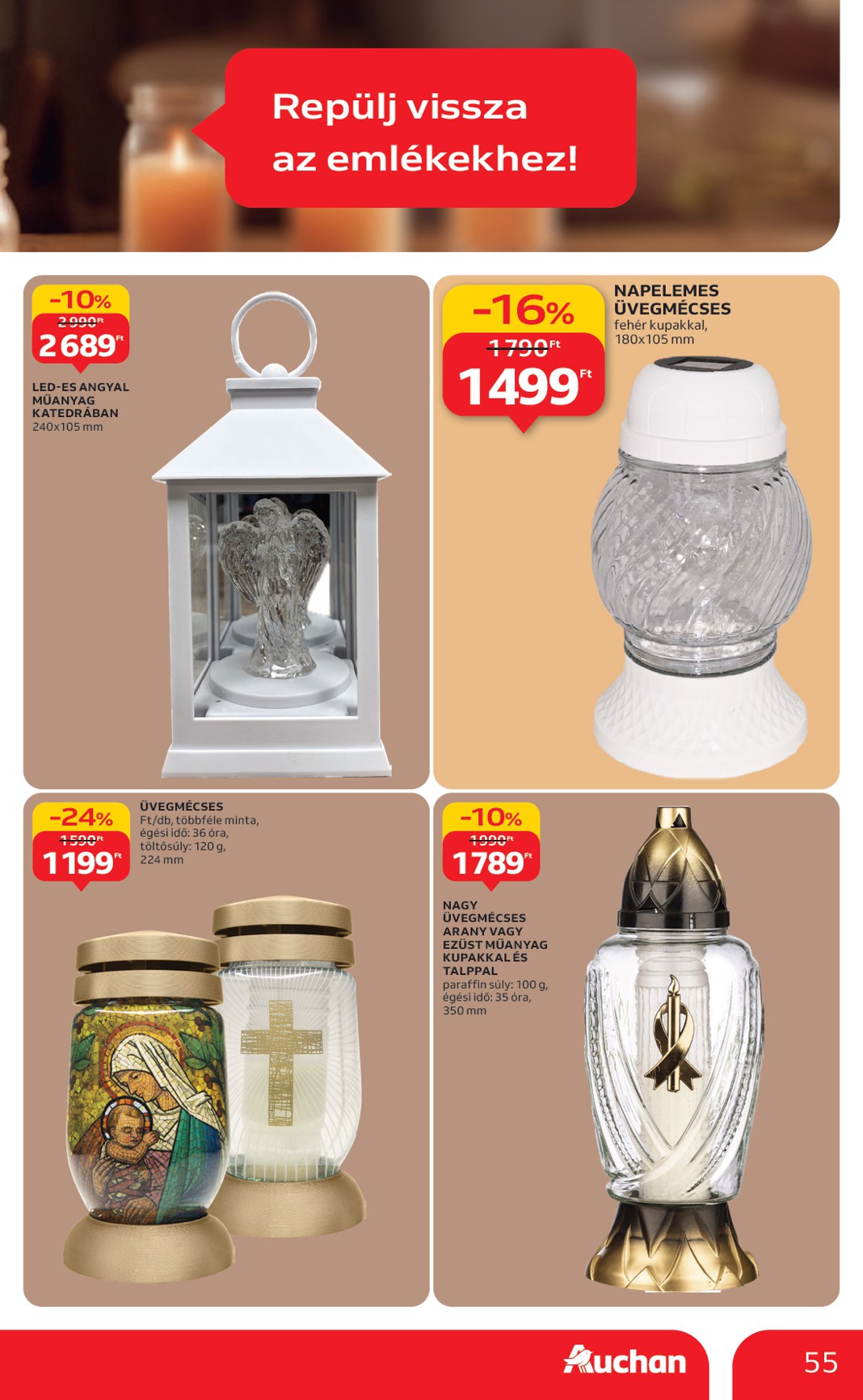 auchan - Auchan Hipermarket akciós újság, érvényes 10.09. - 10.15. - page: 55