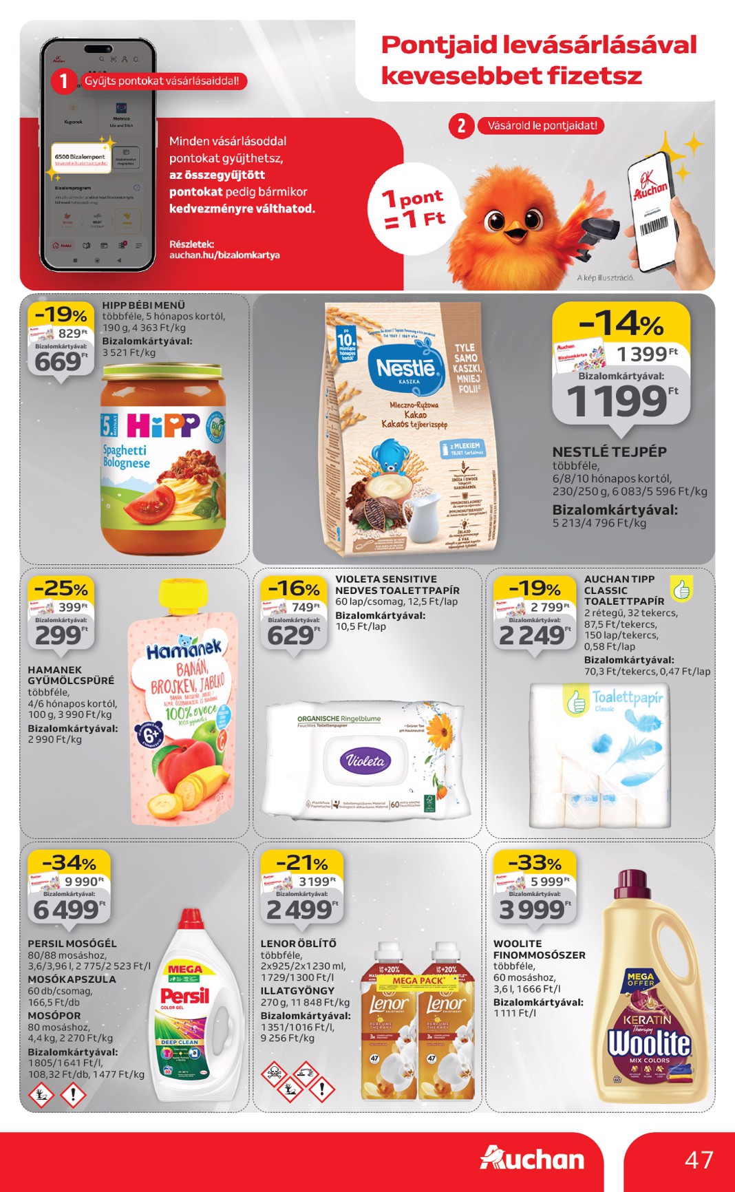 auchan - Auchan Hipermarket akciós újság, érvényes 10.09. - 10.15. - page: 47