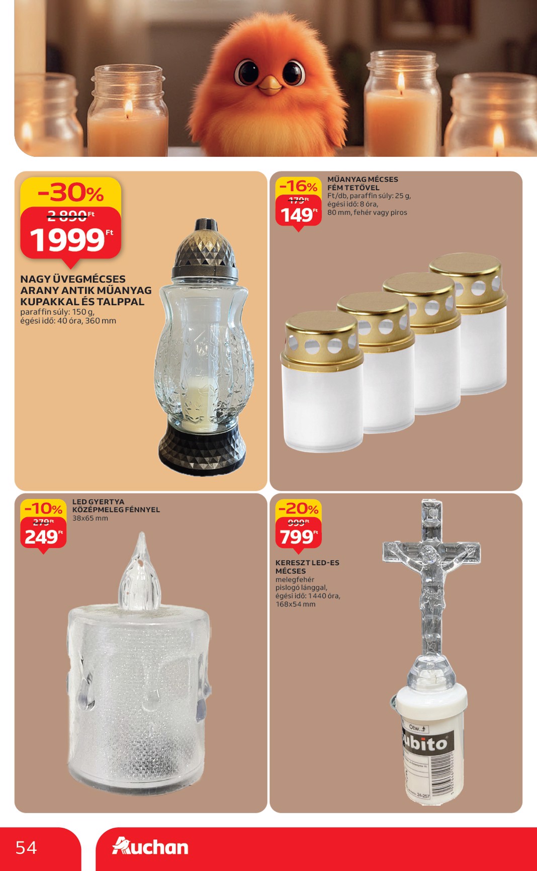 auchan - Auchan Hipermarket akciós újság, érvényes 10.09. - 10.15. - page: 54