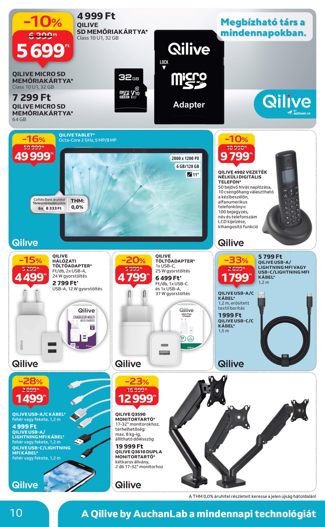 auchan - Auchan - Műszaki cikk ajánlataink hipermarketekben akciós újság, érvényes 10.09. - 10.29. - page: 10