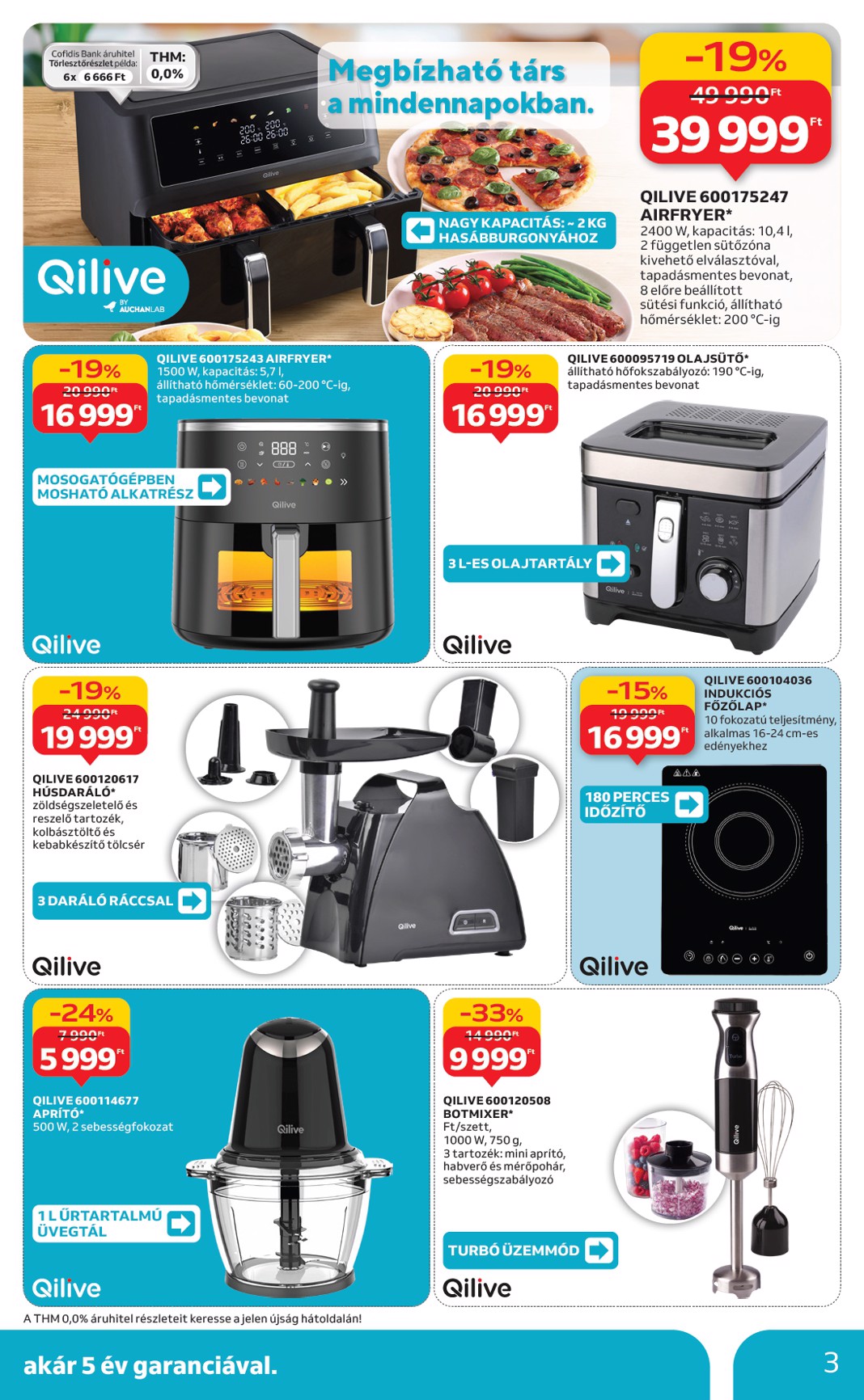 auchan - Auchan - Műszaki cikk ajánlataink hipermarketekben akciós újság, érvényes 10.09. - 10.29. - page: 3