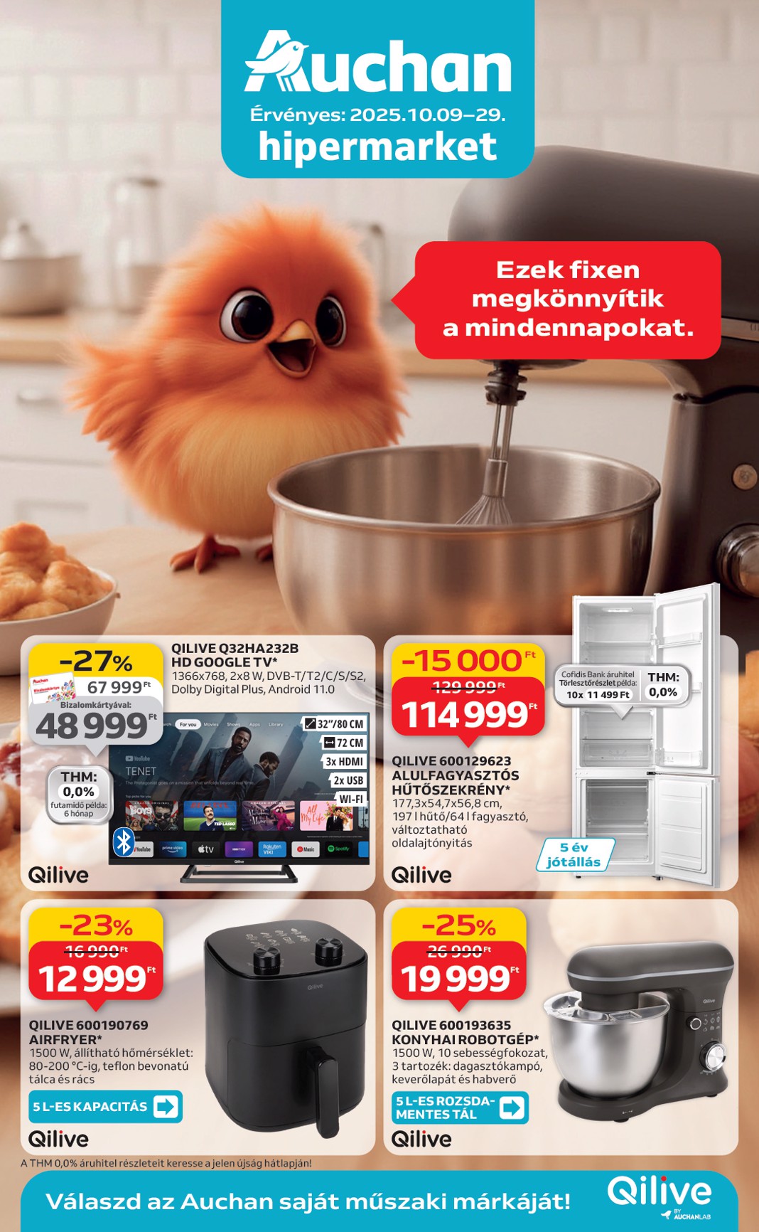 auchan - Auchan - Műszaki cikk ajánlataink hipermarketekben akciós újság, érvényes 10.09. - 10.29.