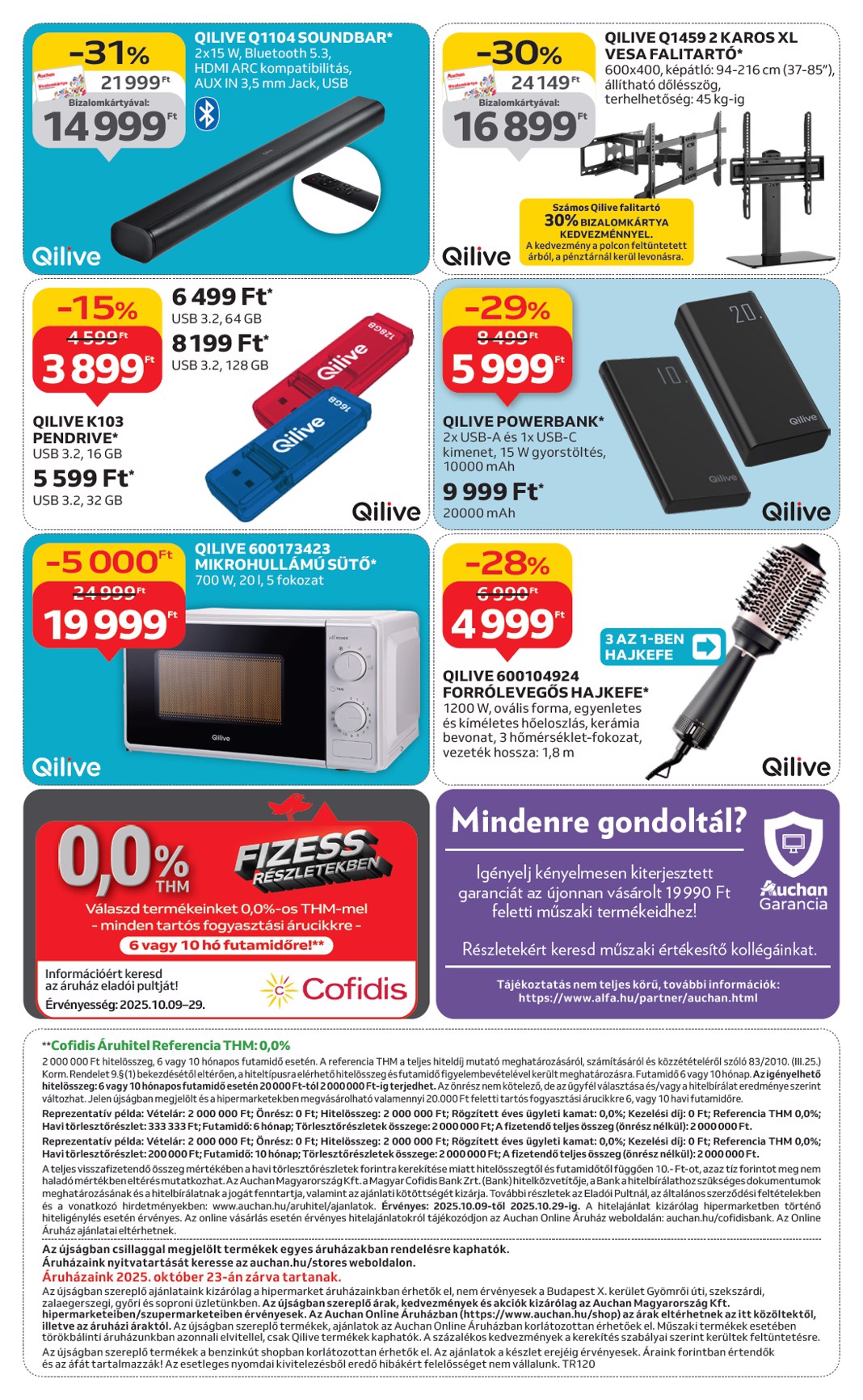 auchan - Auchan - Műszaki cikk ajánlataink hipermarketekben akciós újság, érvényes 10.09. - 10.29. - page: 12