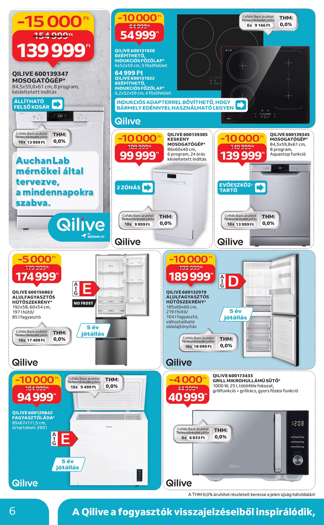 auchan - Auchan - Műszaki cikk ajánlataink hipermarketekben akciós újság, érvényes 10.09. - 10.29. - page: 6