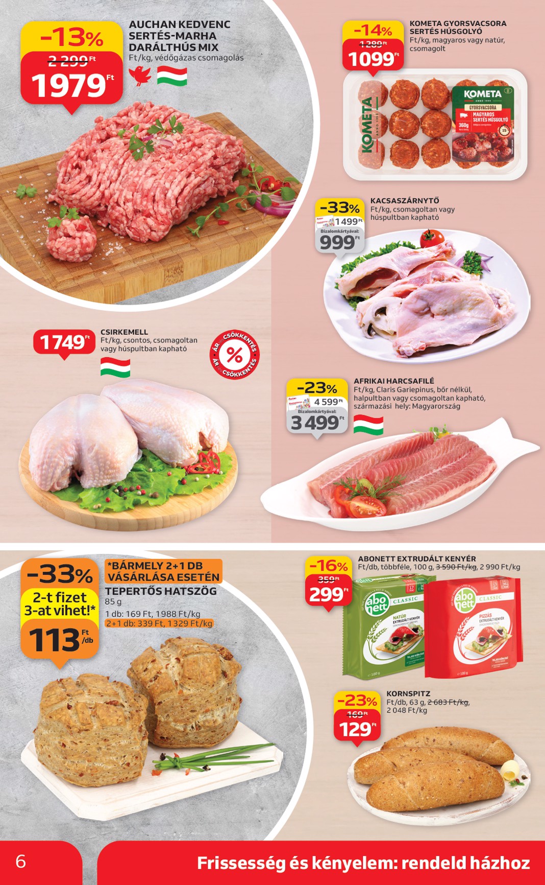 auchan - Auchan szupermarket akciós újság, érvényes 10.09. - 10.15. - page: 6