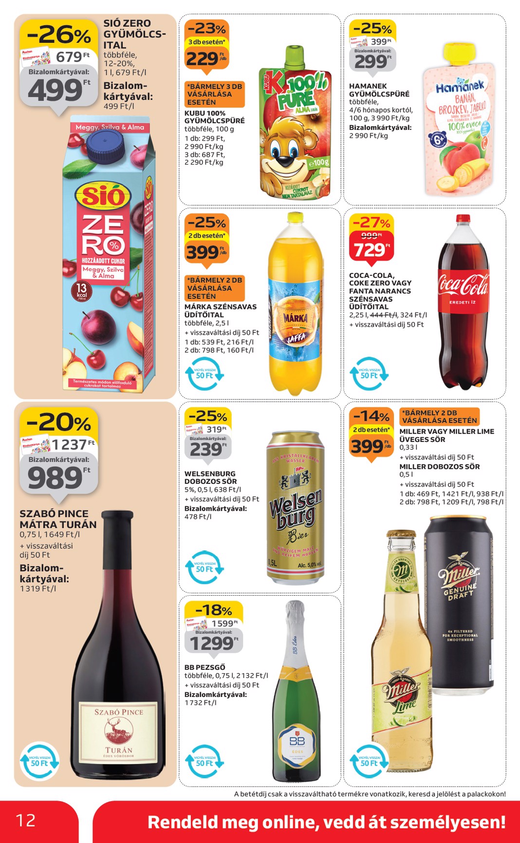 auchan - Auchan szupermarket akciós újság, érvényes 10.09. - 10.15. - page: 12
