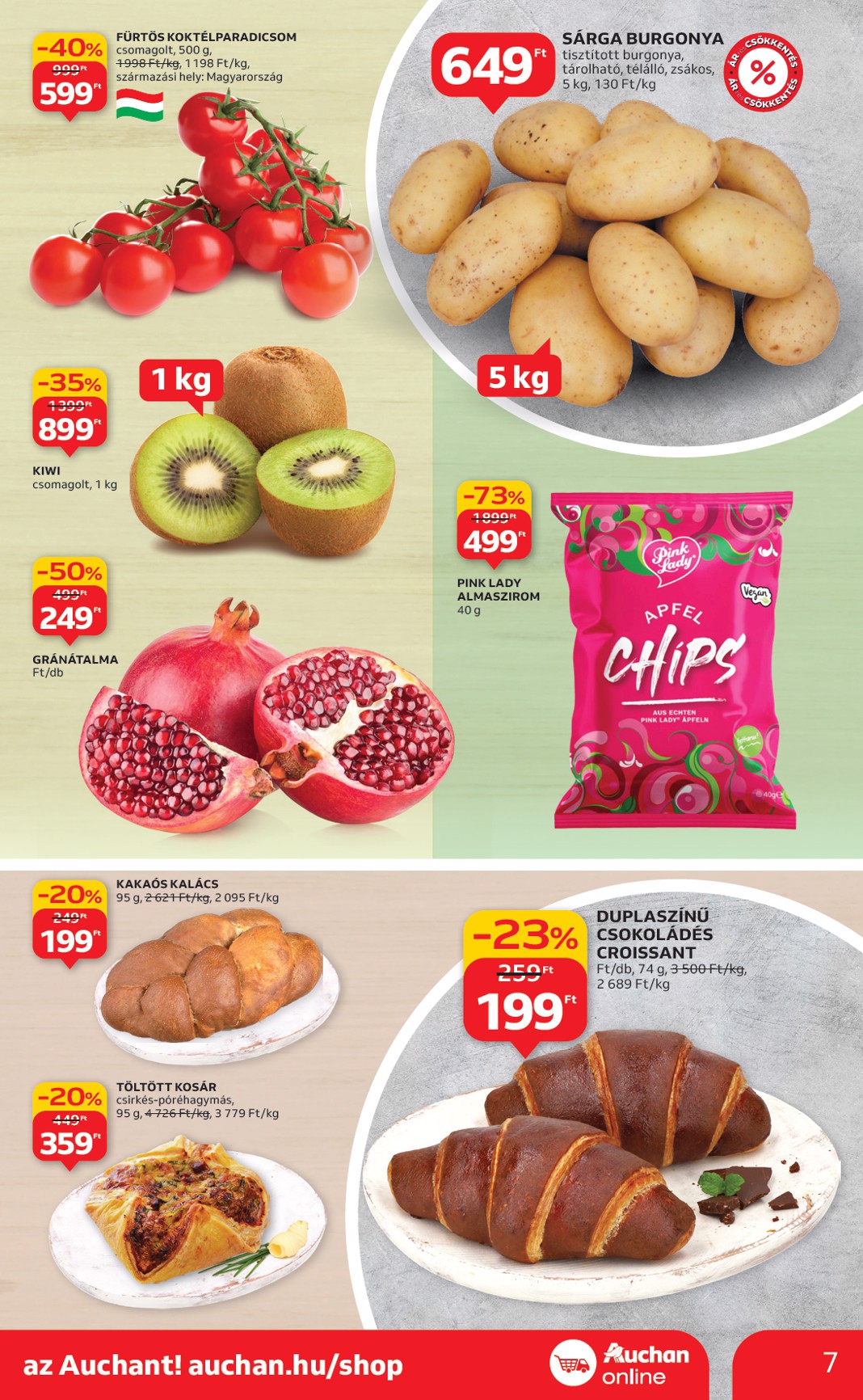 auchan - Auchan szupermarket akciós újság, érvényes 10.09. - 10.15. - page: 7