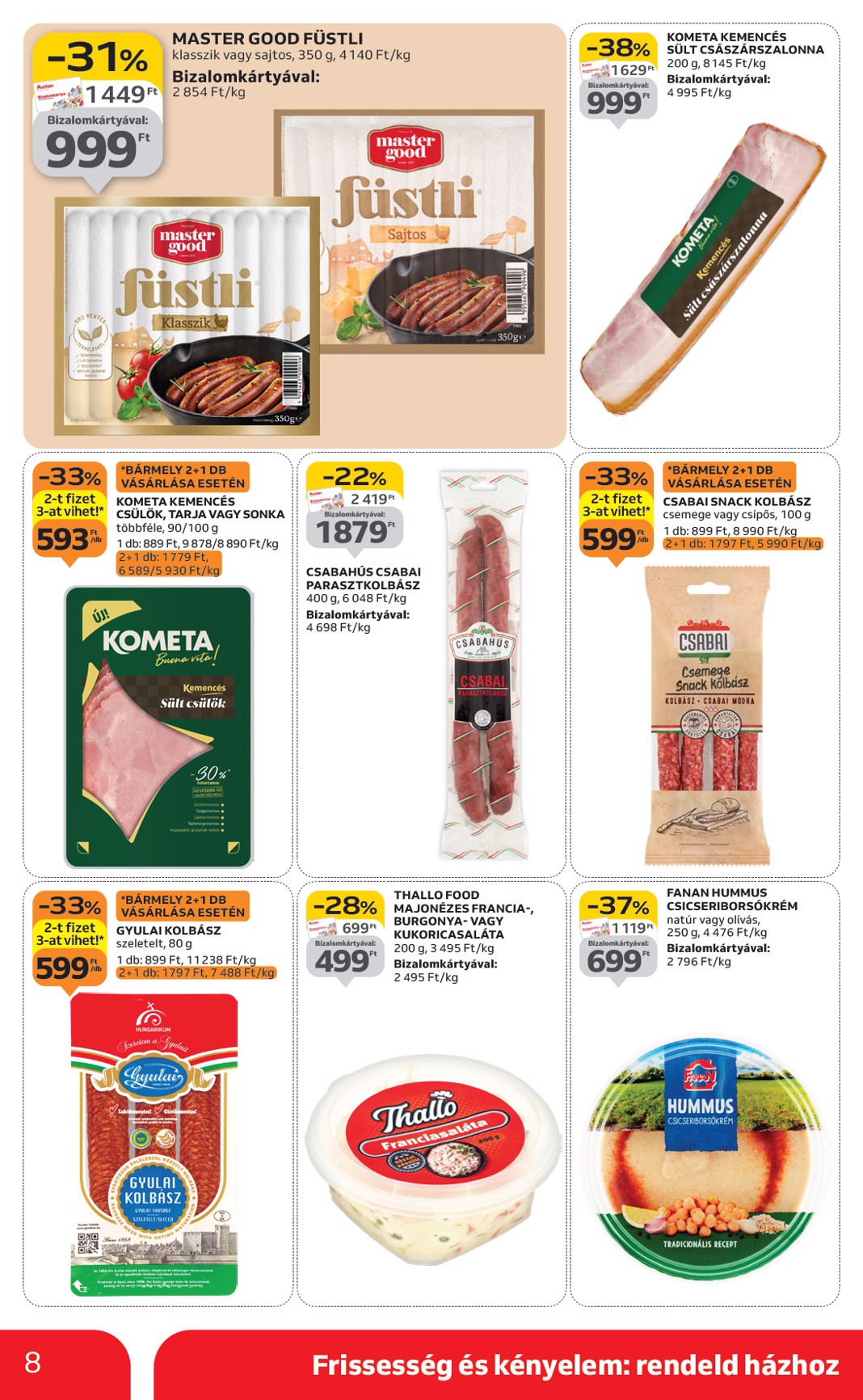 auchan - Auchan szupermarket akciós újság, érvényes 10.09. - 10.15. - page: 8