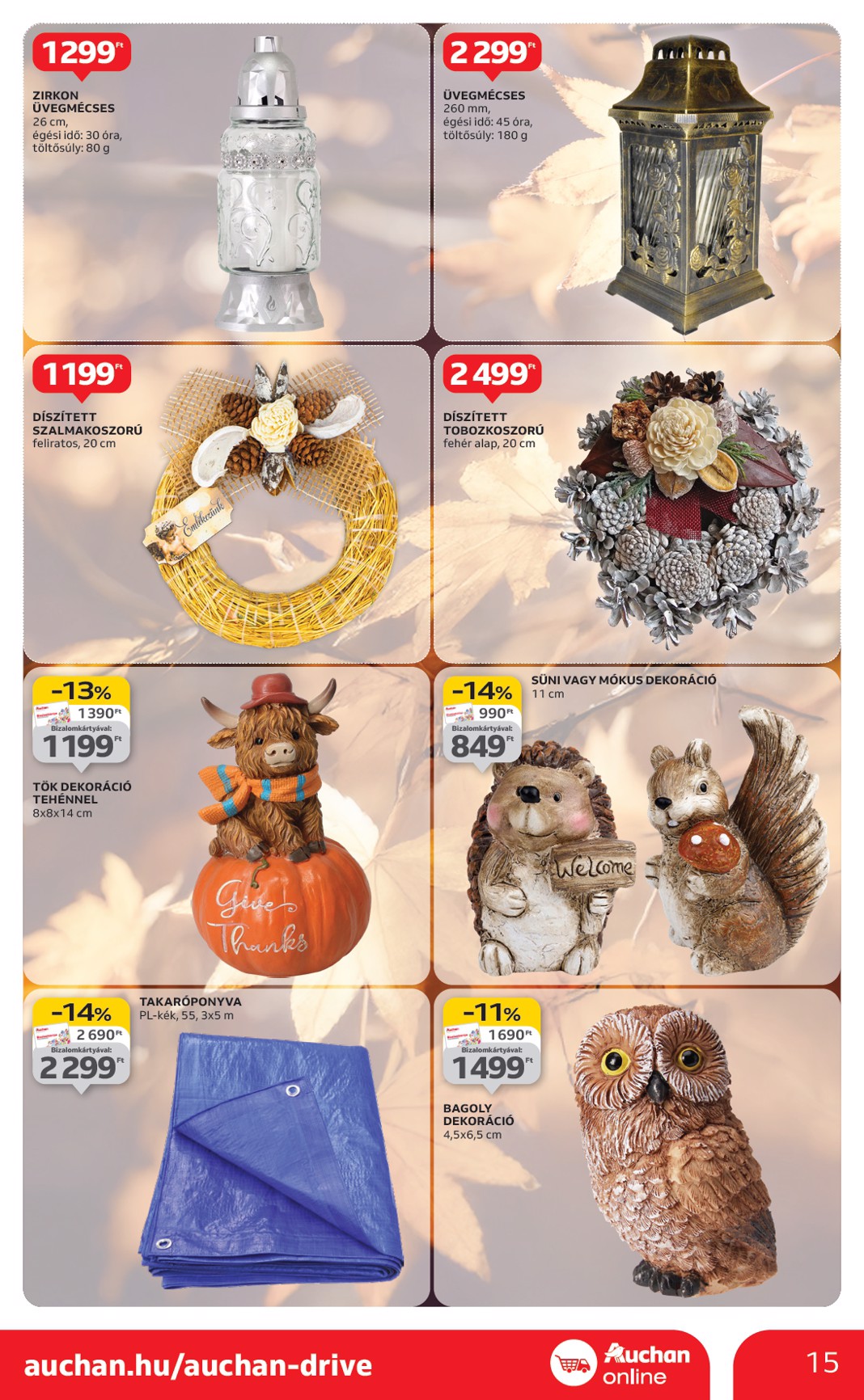 auchan - Auchan szupermarket akciós újság, érvényes 10.09. - 10.15. - page: 15