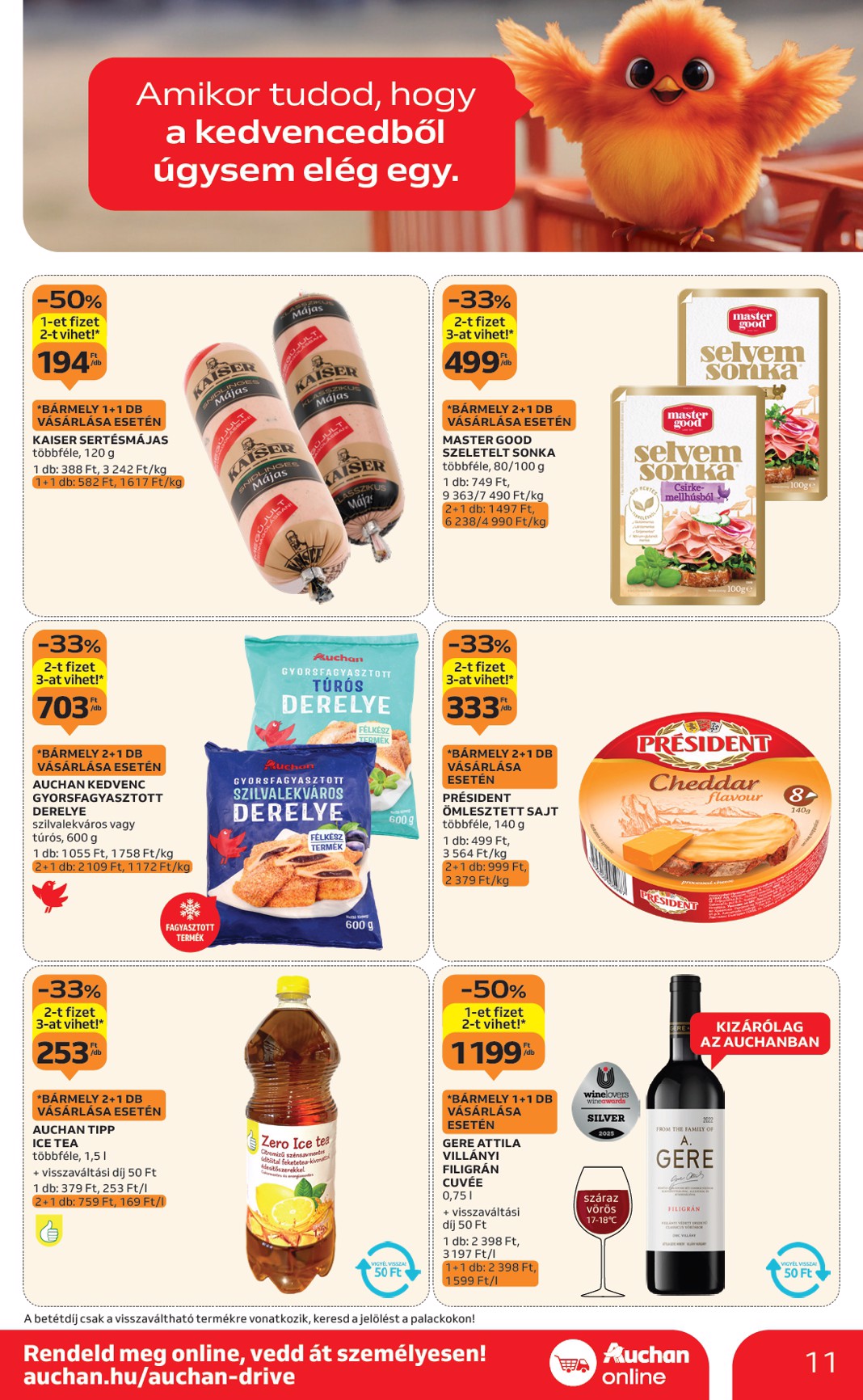auchan - Auchan szupermarket akciós újság, érvényes 10.09. - 10.15. - page: 11