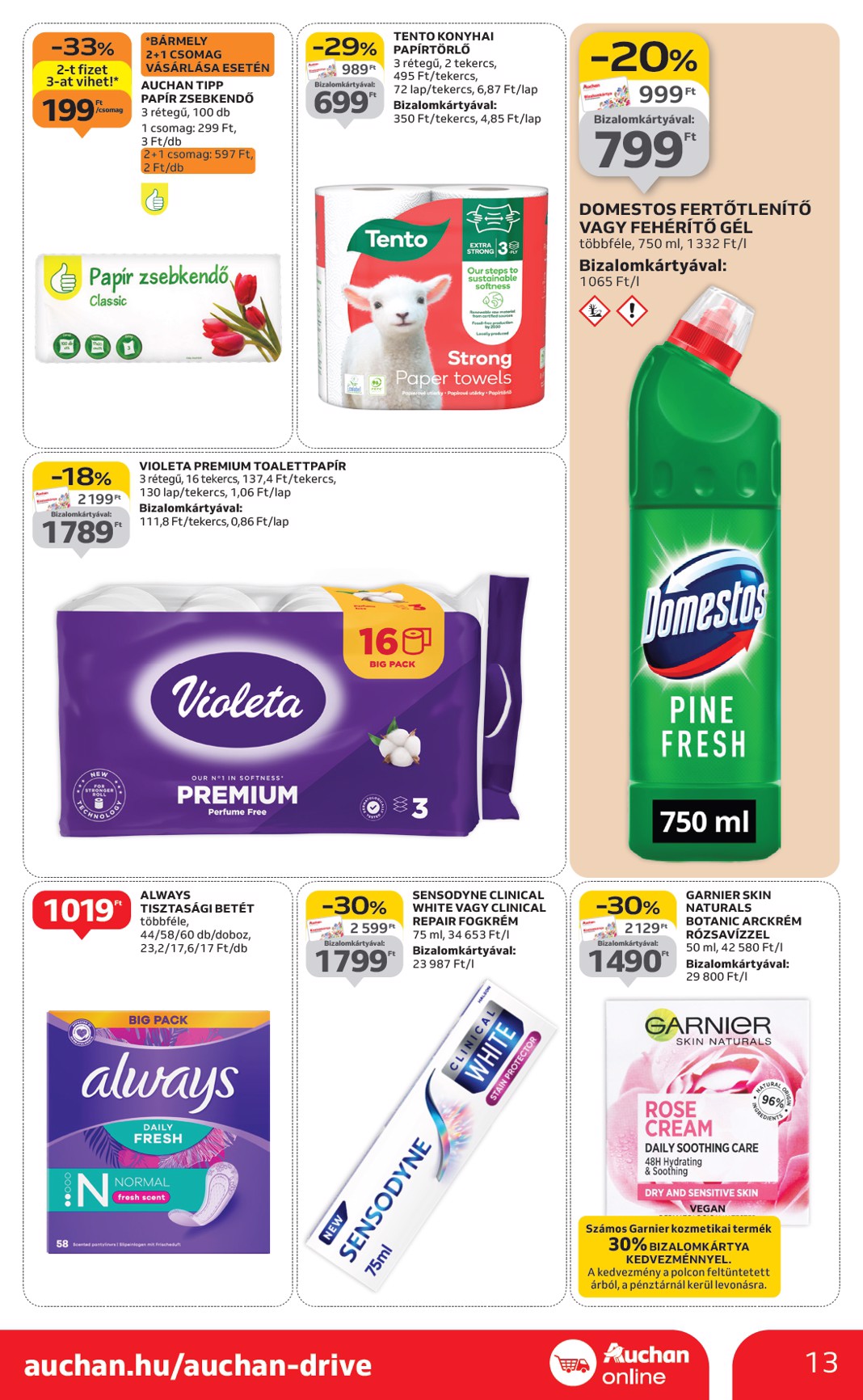 auchan - Auchan szupermarket akciós újság, érvényes 10.09. - 10.15. - page: 13