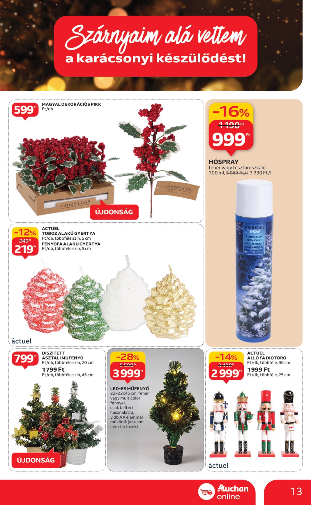 auchan - Auchan szupermarket akciós újság, érvényes 10.16. - 10.22. - page: 13