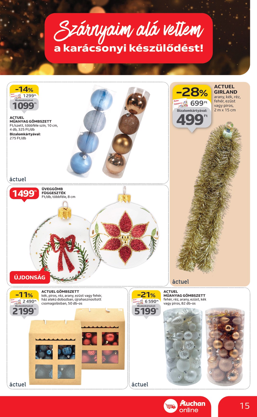 auchan - Auchan szupermarket akciós újság, érvényes 10.16. - 10.22. - page: 15