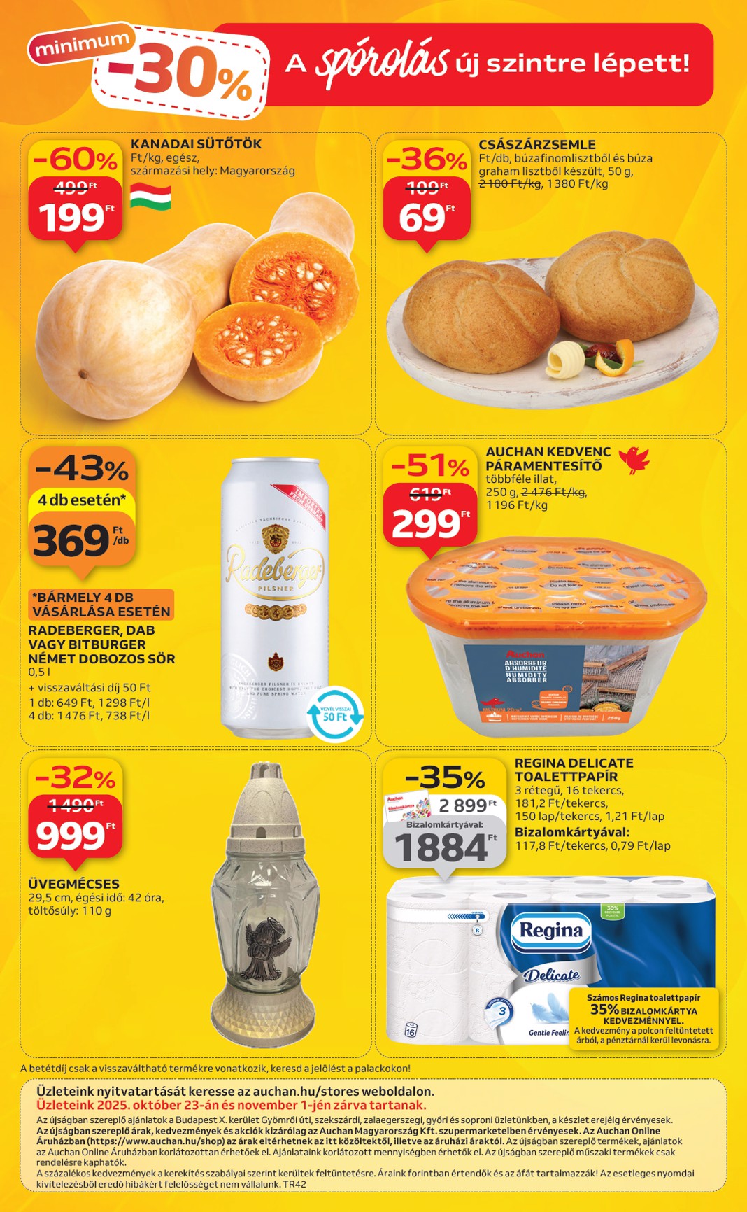 auchan - Auchan szupermarket akciós újság, érvényes 10.16. - 10.22. - page: 16