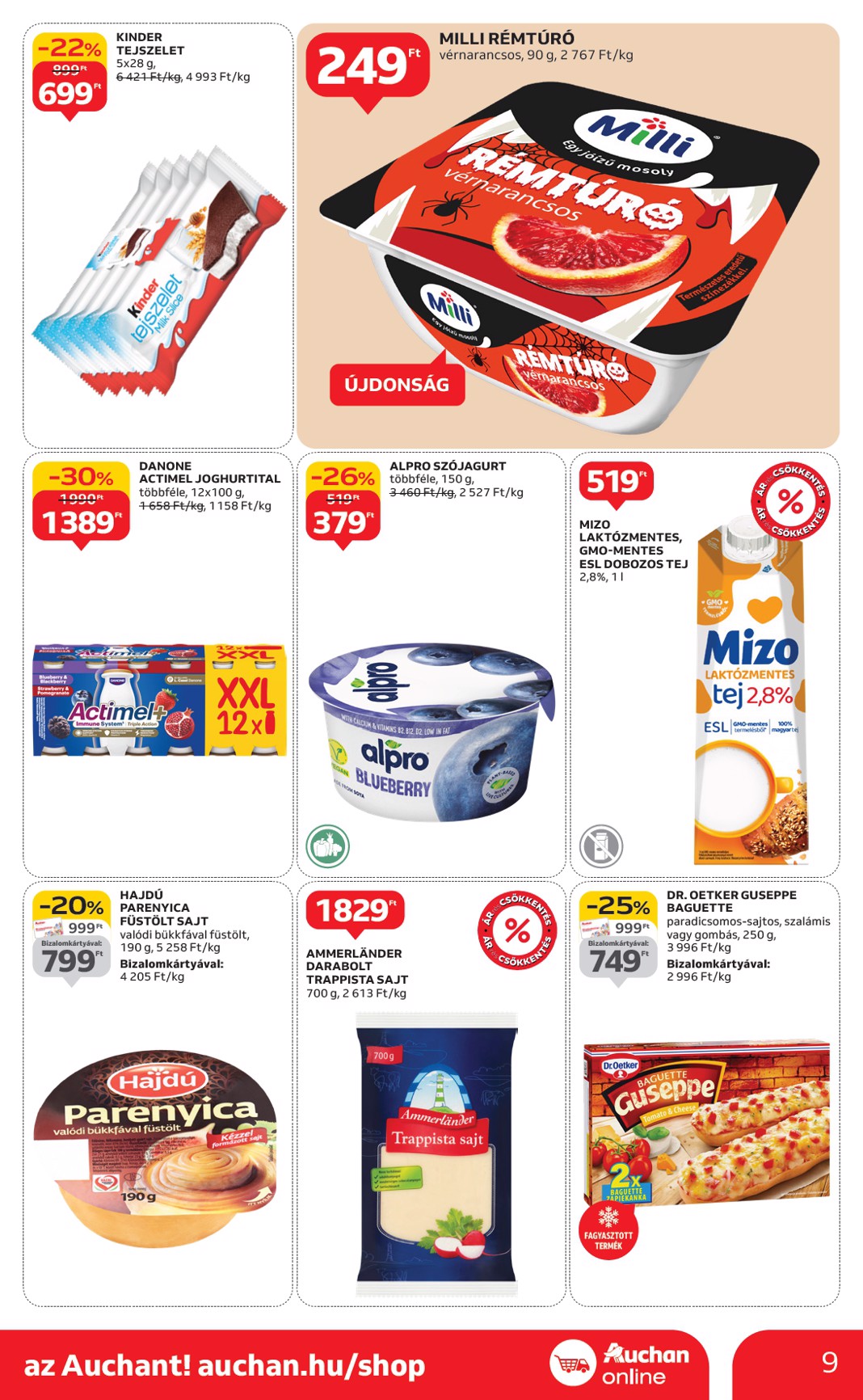 auchan - Auchan szupermarket akciós újság, érvényes 10.16. - 10.22. - page: 9