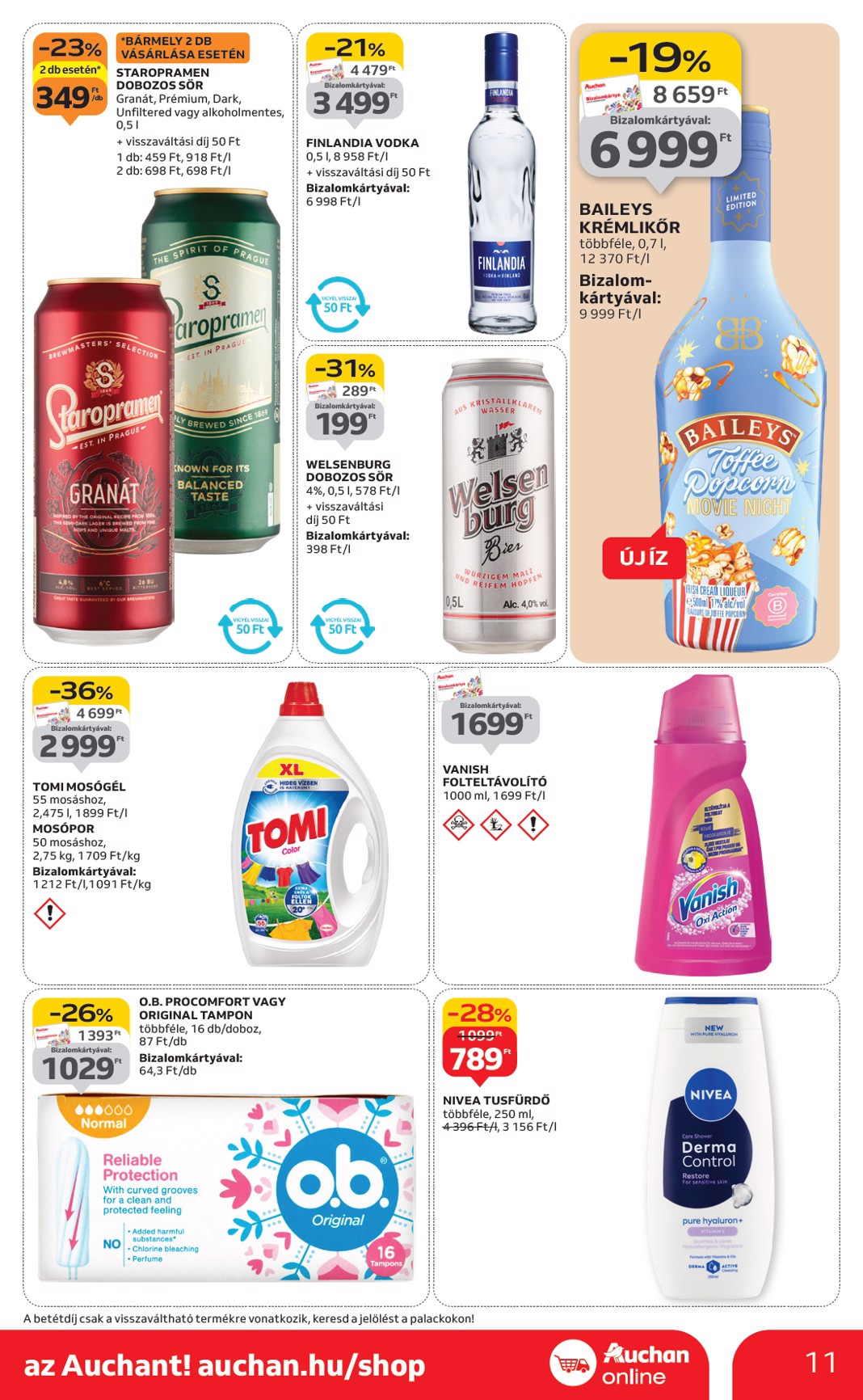 auchan - Auchan szupermarket akciós újság, érvényes 10.16. - 10.22. - page: 11