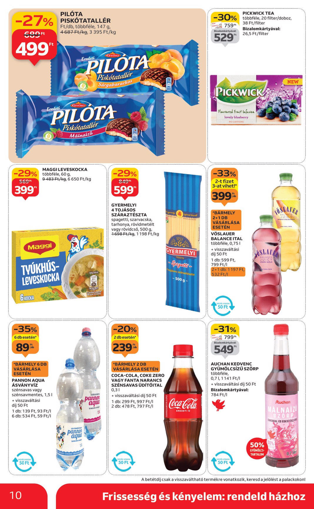 auchan - Auchan szupermarket akciós újság, érvényes 10.16. - 10.22. - page: 10