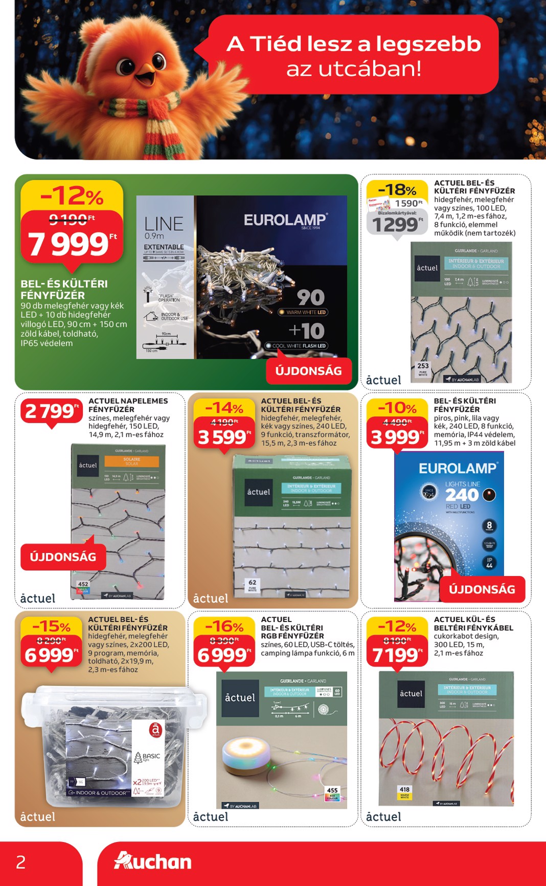 auchan - Auchan - Hipermarket karácsonyi dekoráció ajánlataink akciós újság, érvényes 10.16. - 11.26. - page: 2