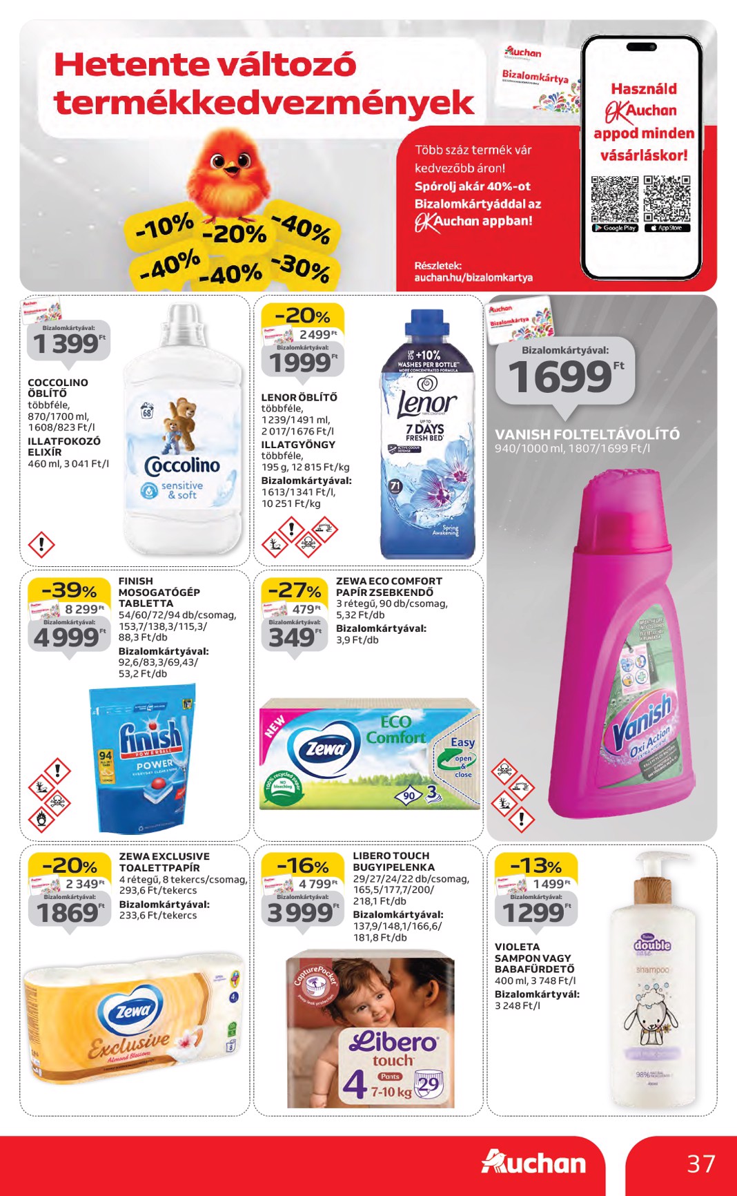 auchan - Auchan Hipermarket akciós újság, érvényes 10.16. - 10.22. - page: 37 auchan - Auchan Hipermarket akciós újság, érvényes 10.16. - 10.22. - page: 37