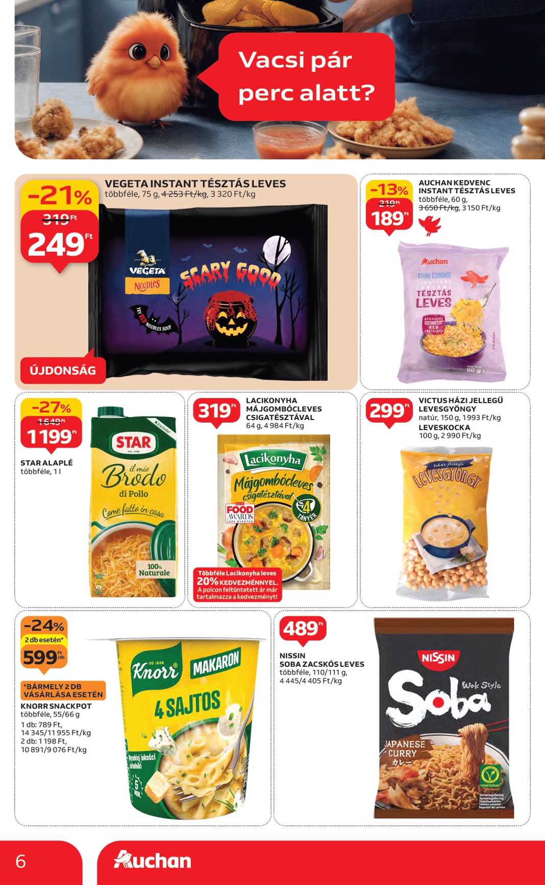 auchan - Auchan Hipermarket akciós újság, érvényes 10.16. - 10.22. - page: 6 auchan - Auchan Hipermarket akciós újság, érvényes 10.16. - 10.22. - page: 6