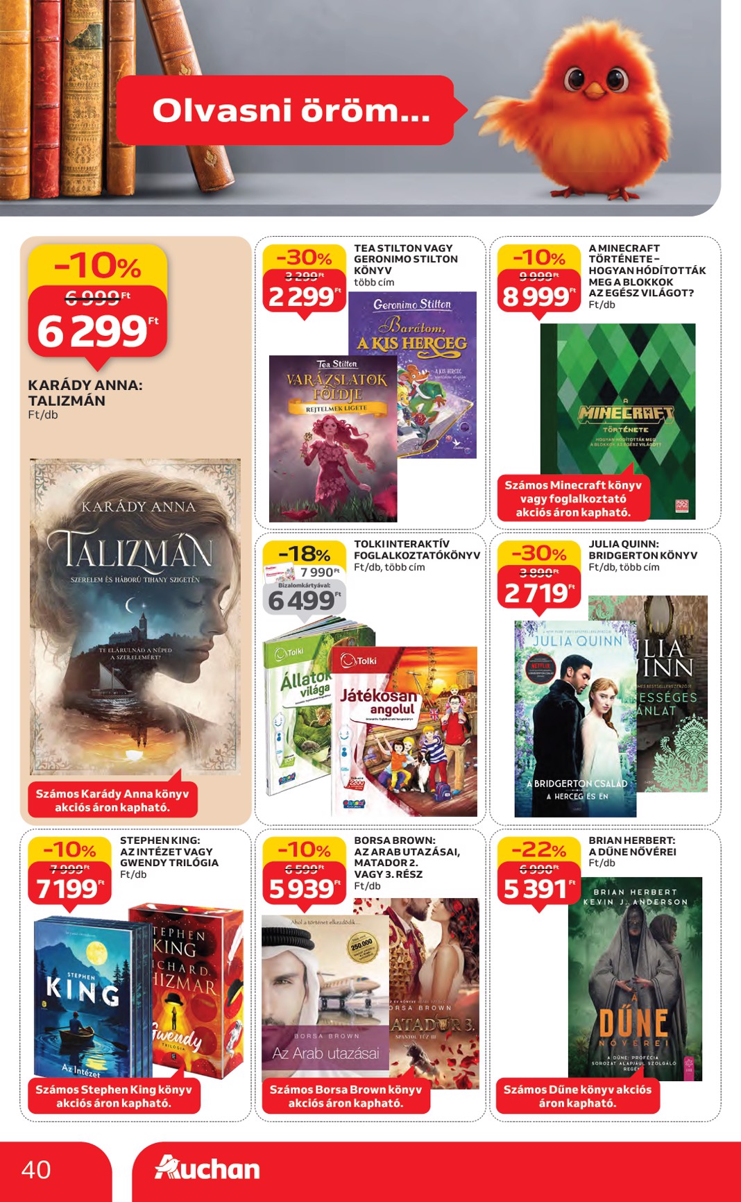 auchan - Auchan Hipermarket akciós újság, érvényes 10.16. - 10.22. - page: 40 auchan - Auchan Hipermarket akciós újság, érvényes 10.16. - 10.22. - page: 40