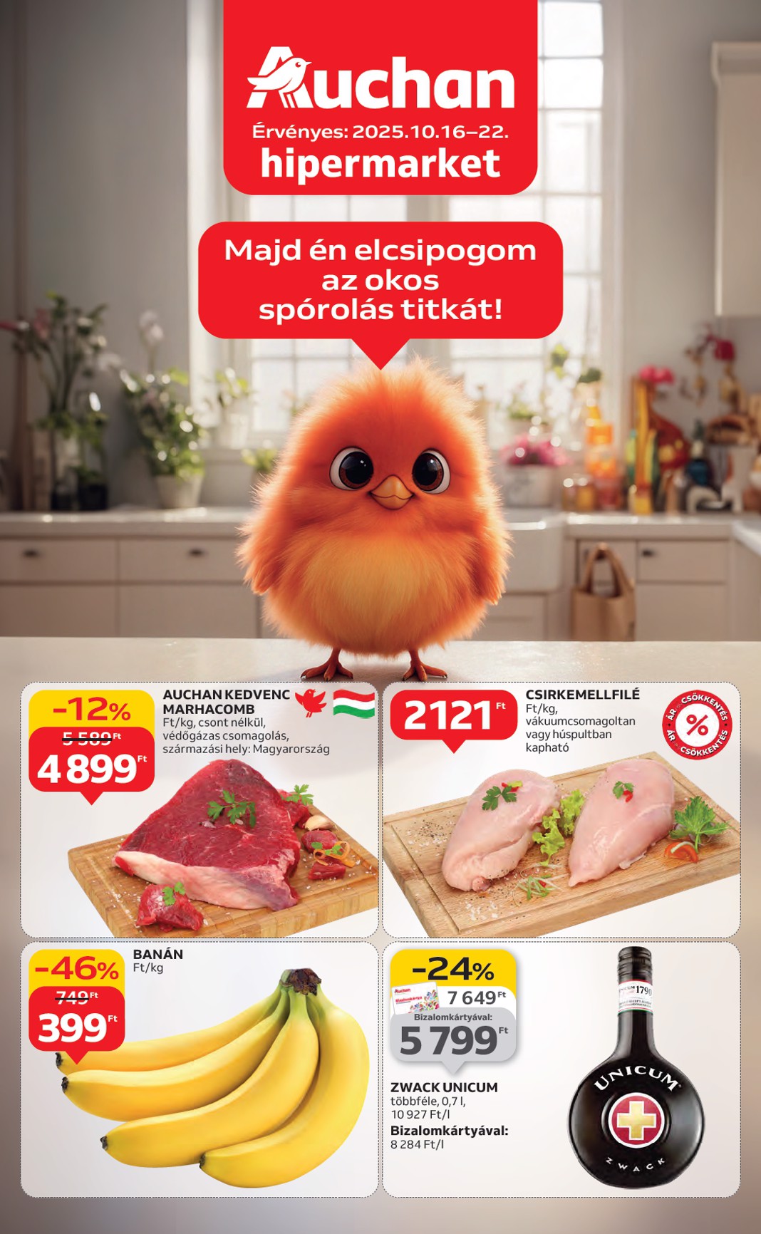auchan - Auchan Hipermarket akciós újság, érvényes 10.16. - 10.22.